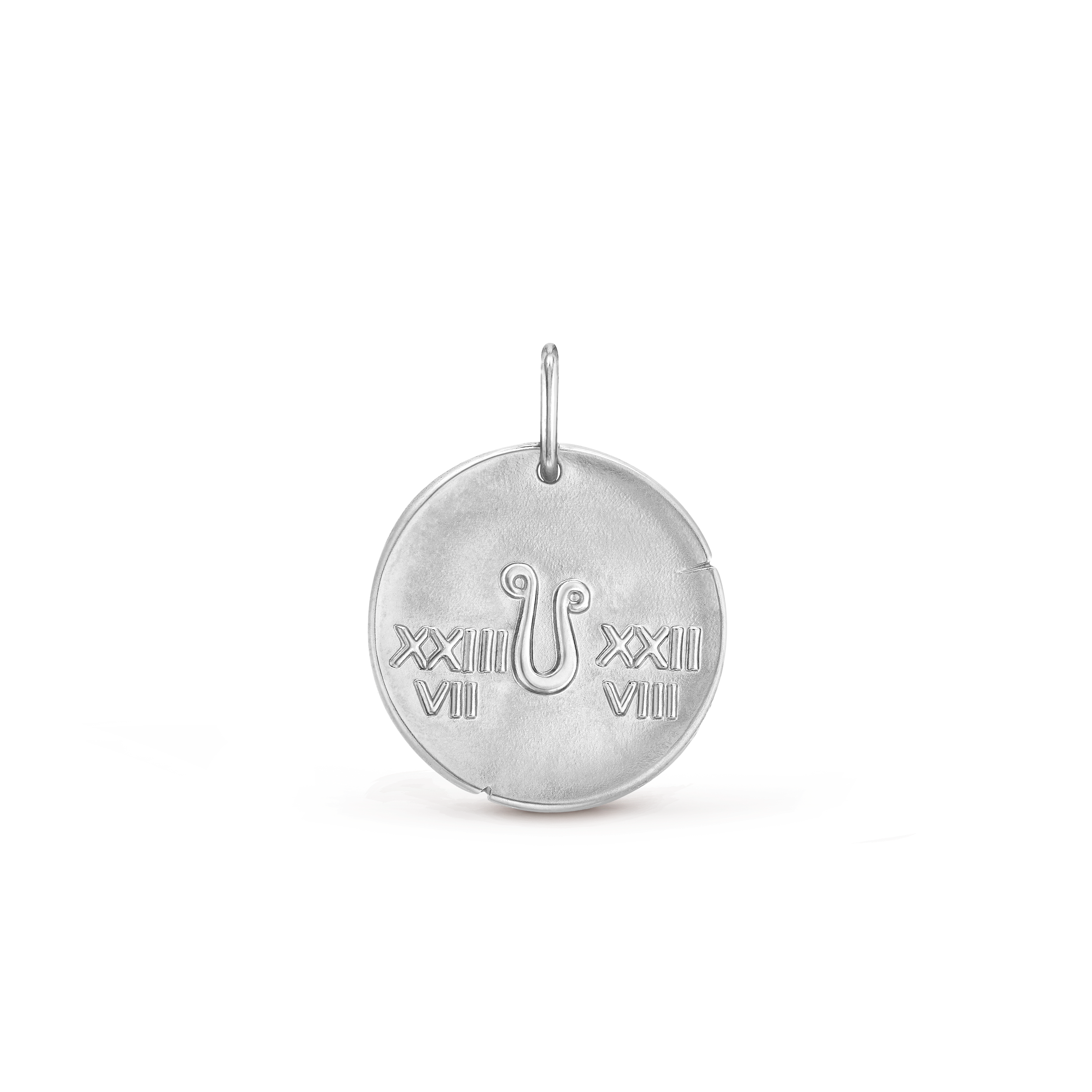 Zodiaque medal Leonis (Leo), 18K white gold, Back, Jewelry Pendent - Van Cleef & Arpels