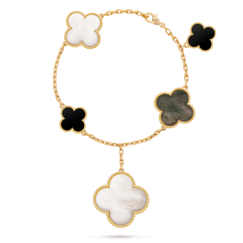 LADIES VAN CLEEF &ARPELS MAGIC ALHAMBRA NECKLACE ,6 MOTIFS – Van Rijk