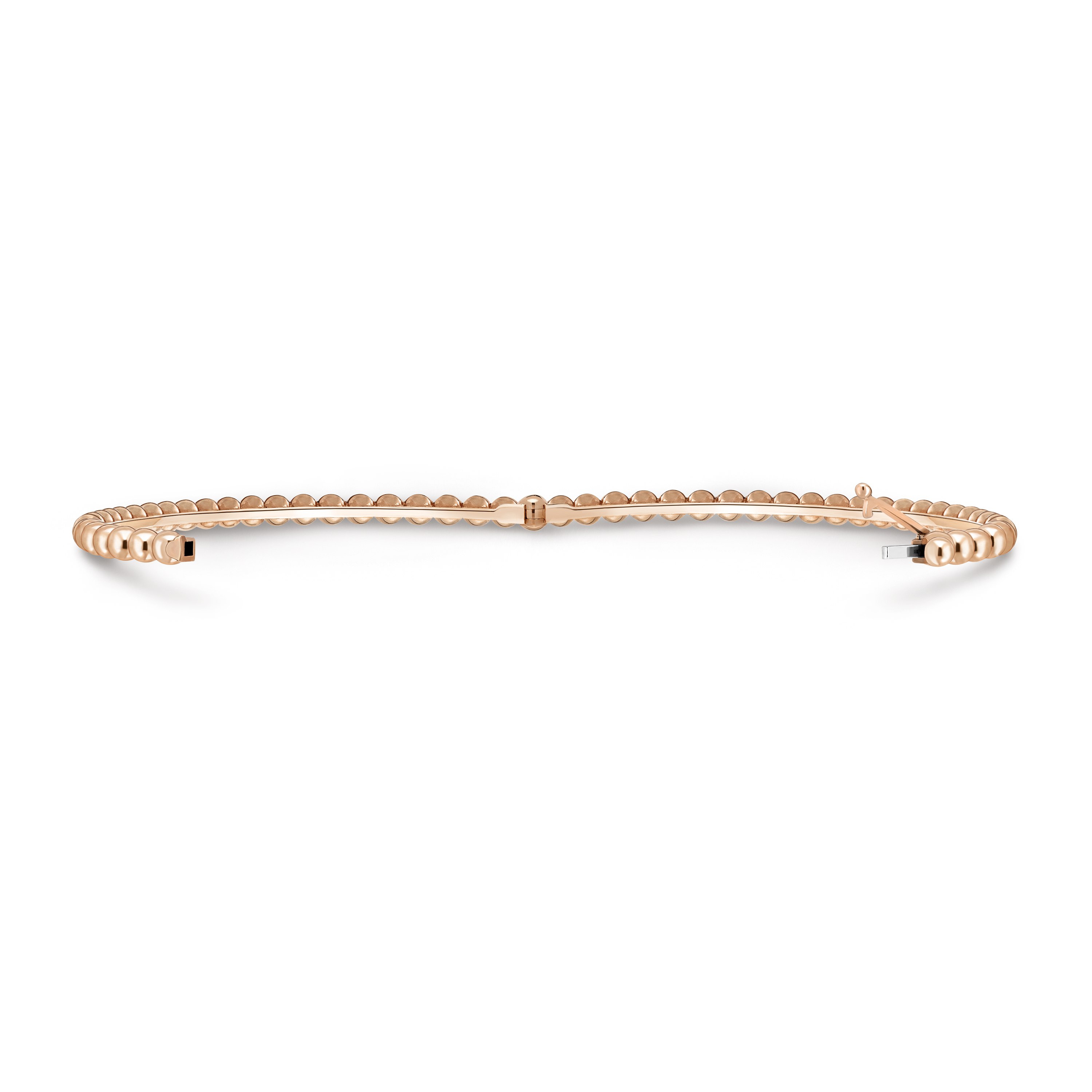 Perlée pearls of gold bracelet, small model, 18K rose gold, Open, Jewelry Bracelet - Van Cleef & Arpels