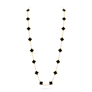ヴィンテージ アルハンブラ ネックレス、10モチーフ 18K