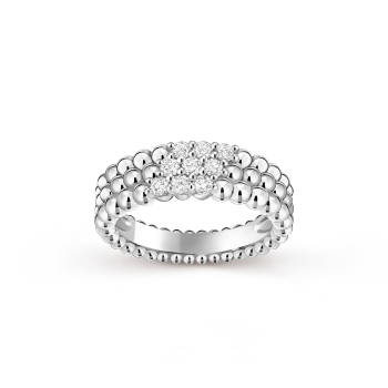 VCARPQM500 - Perlée diamonds ring, 3 rows