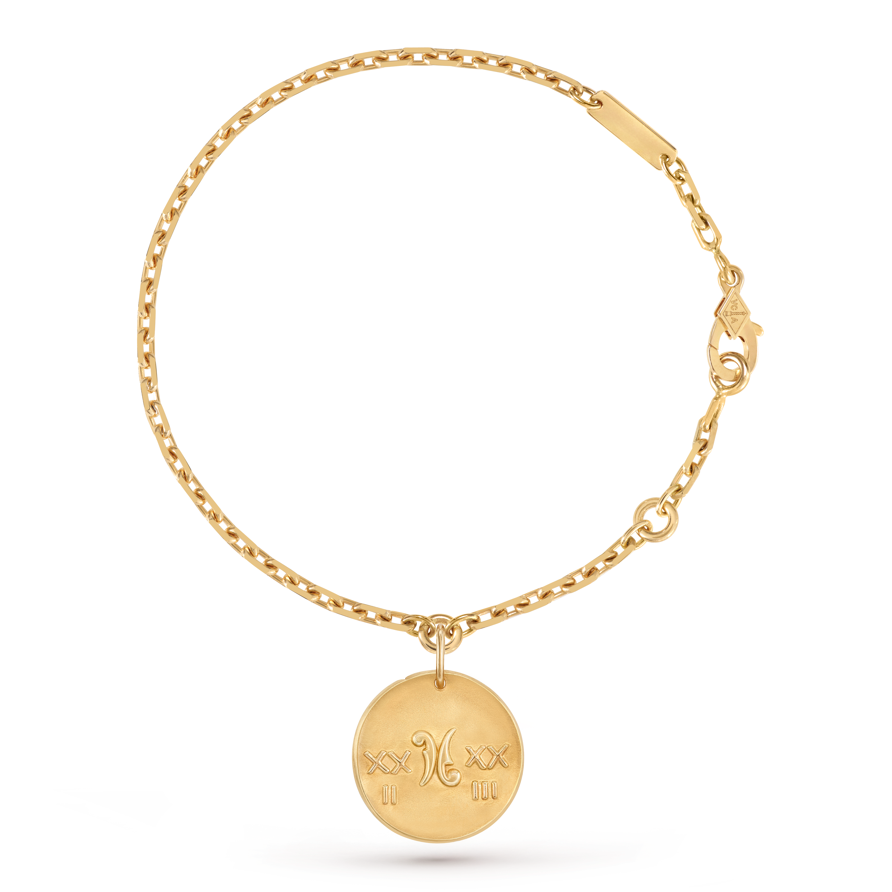 Armband Zodiaque Piscium (Fische), 18 Karat Gelbgold, Front, Jewelry Bracelet - Van Cleef & Arpels