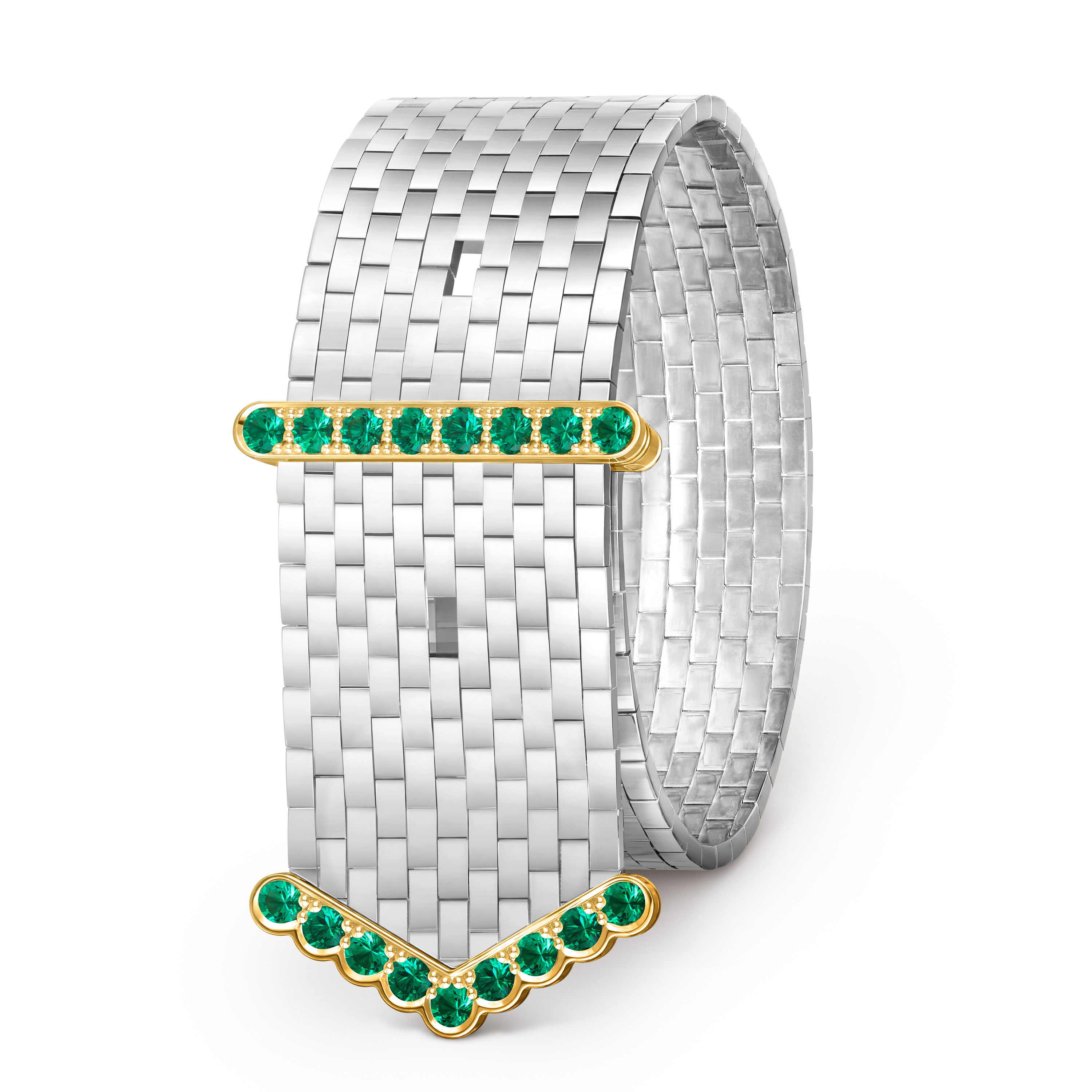 18K white gold
