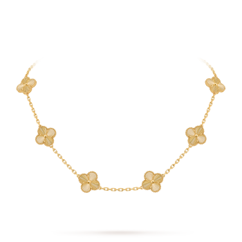 スウィート アルハンブラ ペンダント 18K ホワイトゴールド