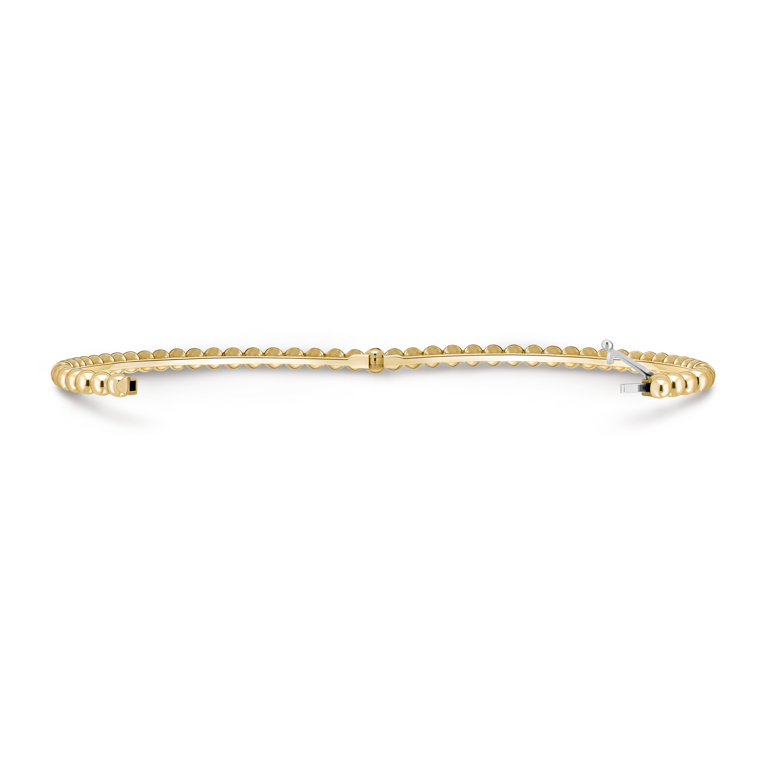 Perlée pearls of gold bracelet, small model, 18K yellow gold, Open, Jewelry Bracelet - Van Cleef & Arpels