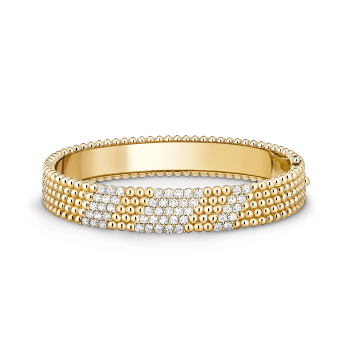 VCARPFYE00 - Perlée diamonds bracelet, 5 rows, medium model