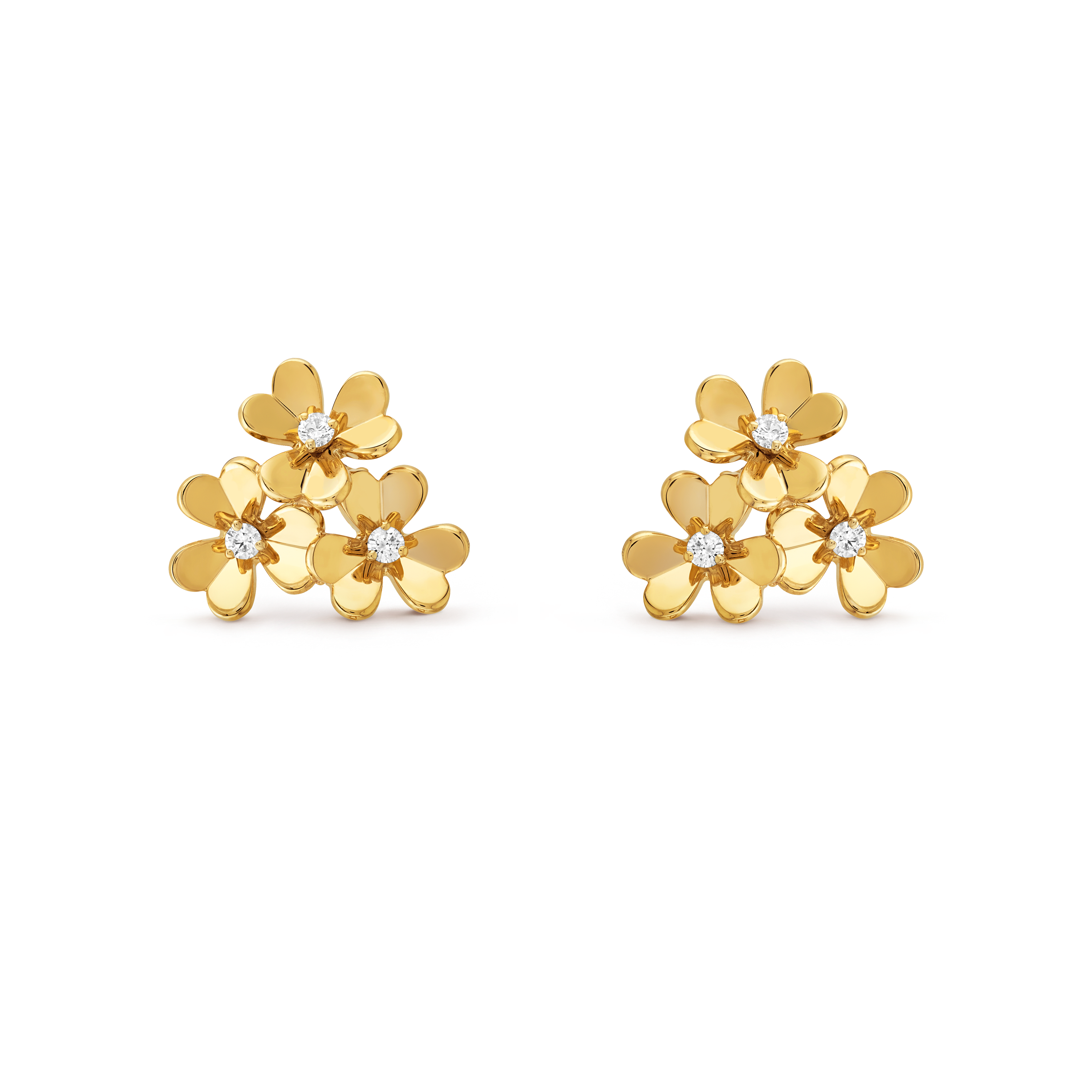 Van cleef flower earrings top