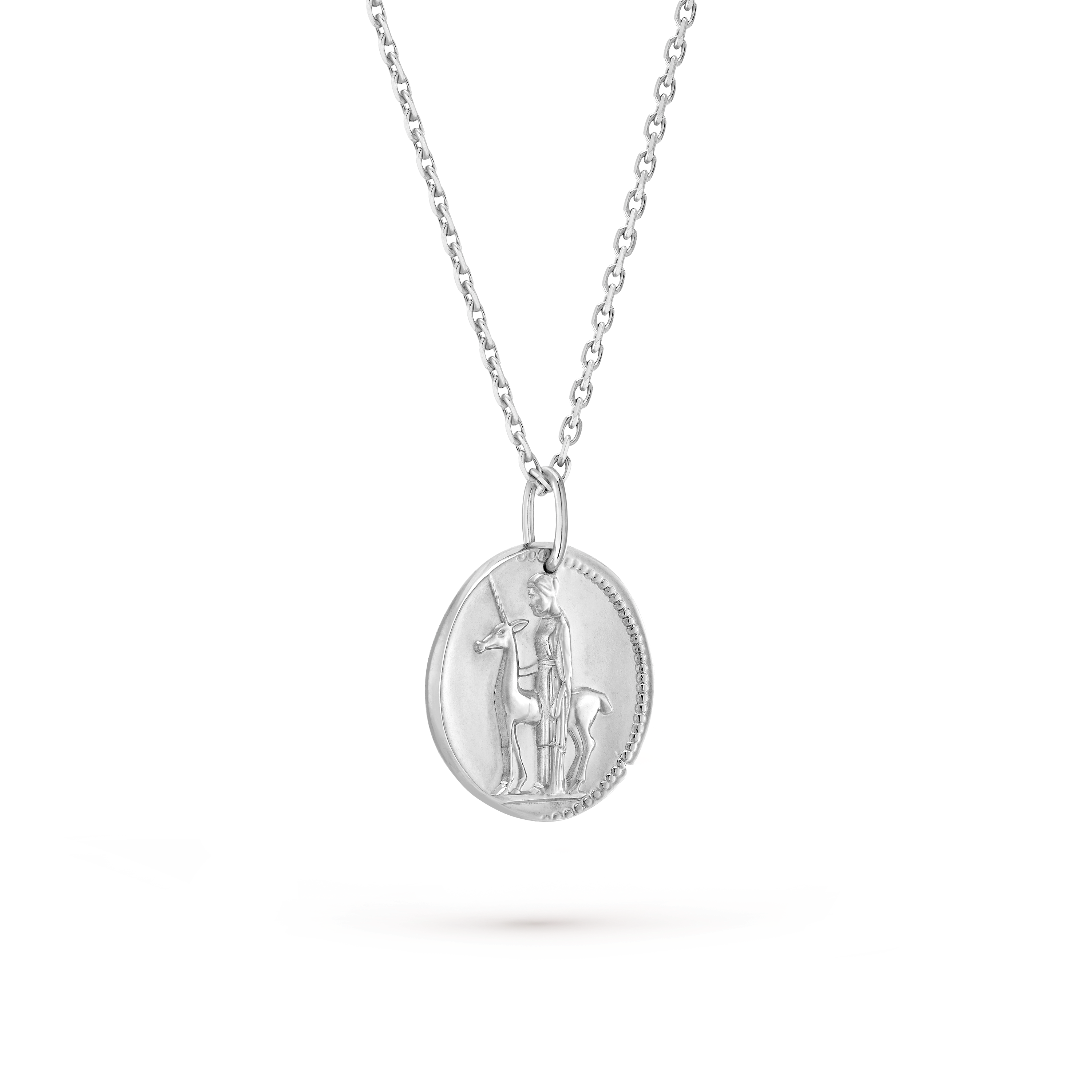 Zodiaque medal Virginis (Virgo), 18K white gold, Three Fourth, Jewelry Pendent - Van Cleef & Arpels
