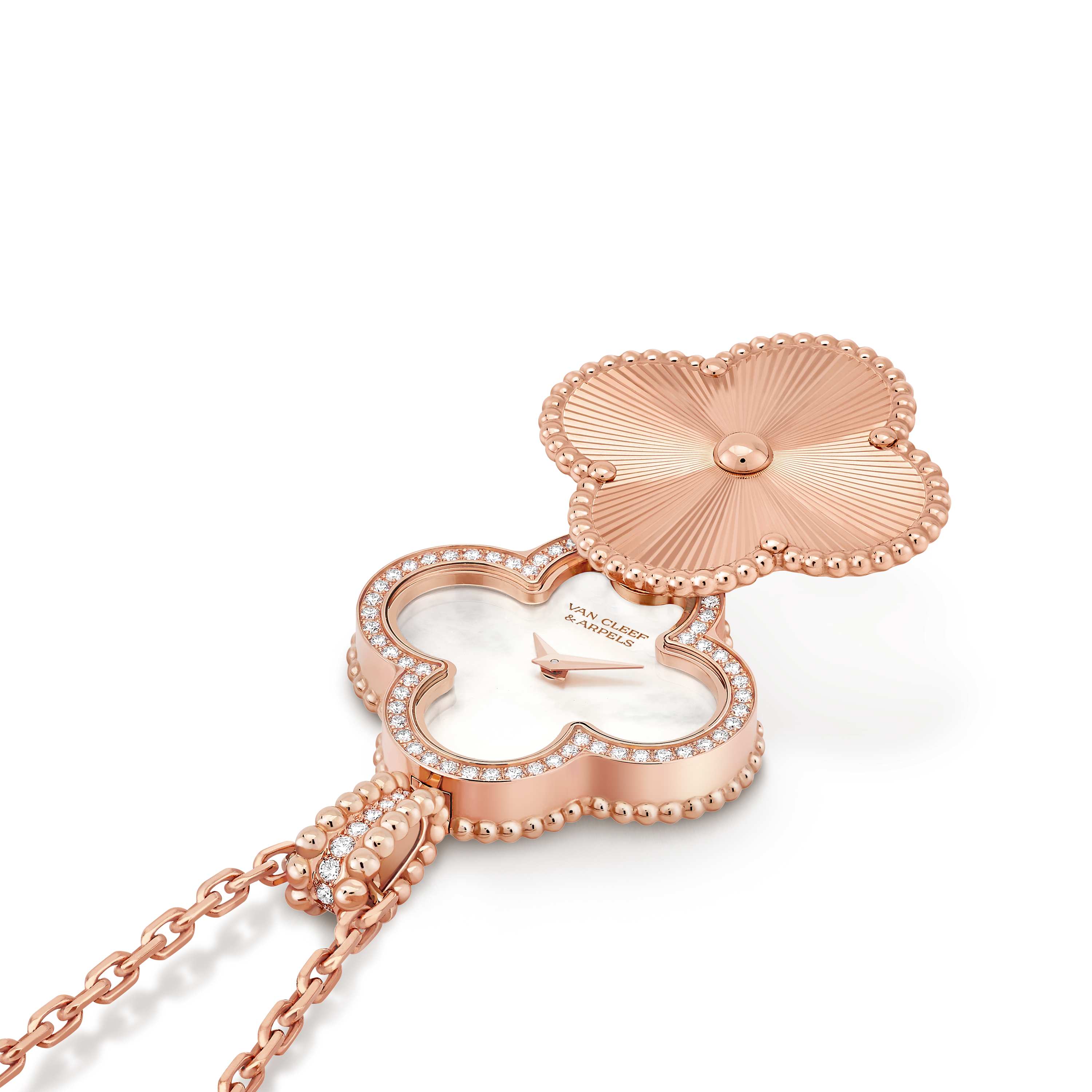 Van Cleef & Arpels Rose Gold, Diamond And Mother Of Pearl