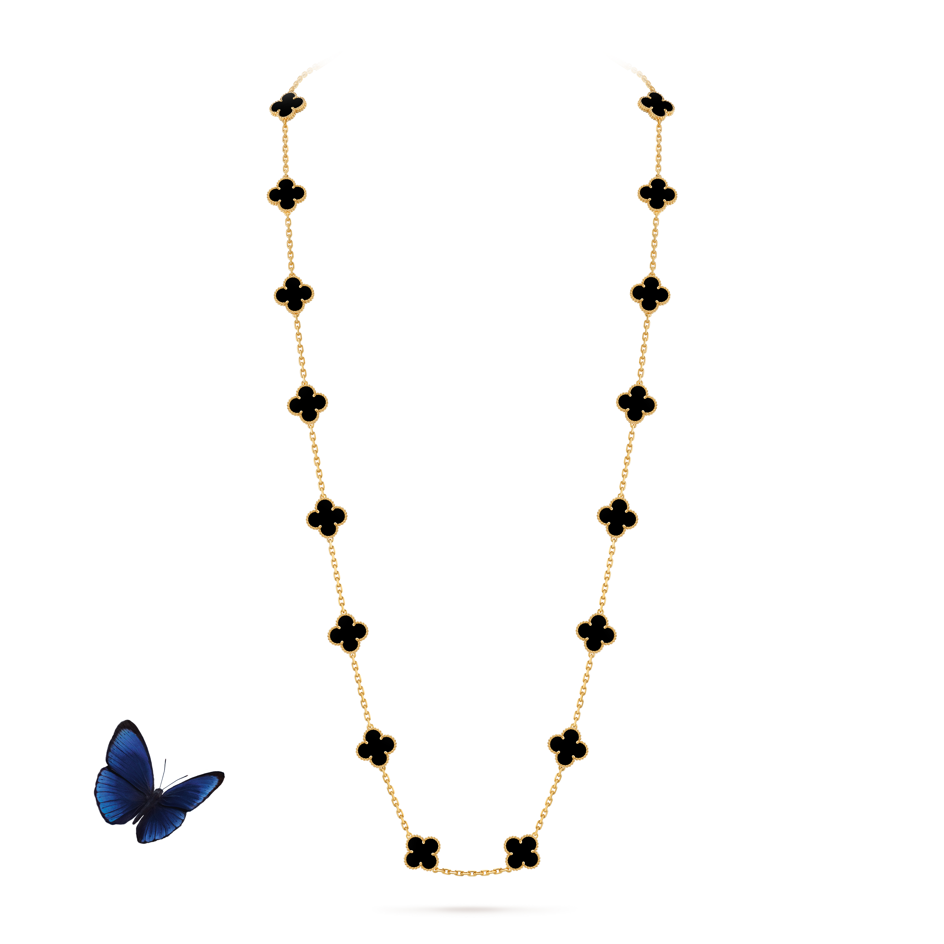 Vancleef&Arpels　ヴァンクリ　ヴィンテージアルハンブラ　オニキス Van Cleef & Arpels ヴィンテージアルハンブラ オニキス 5モチーフ