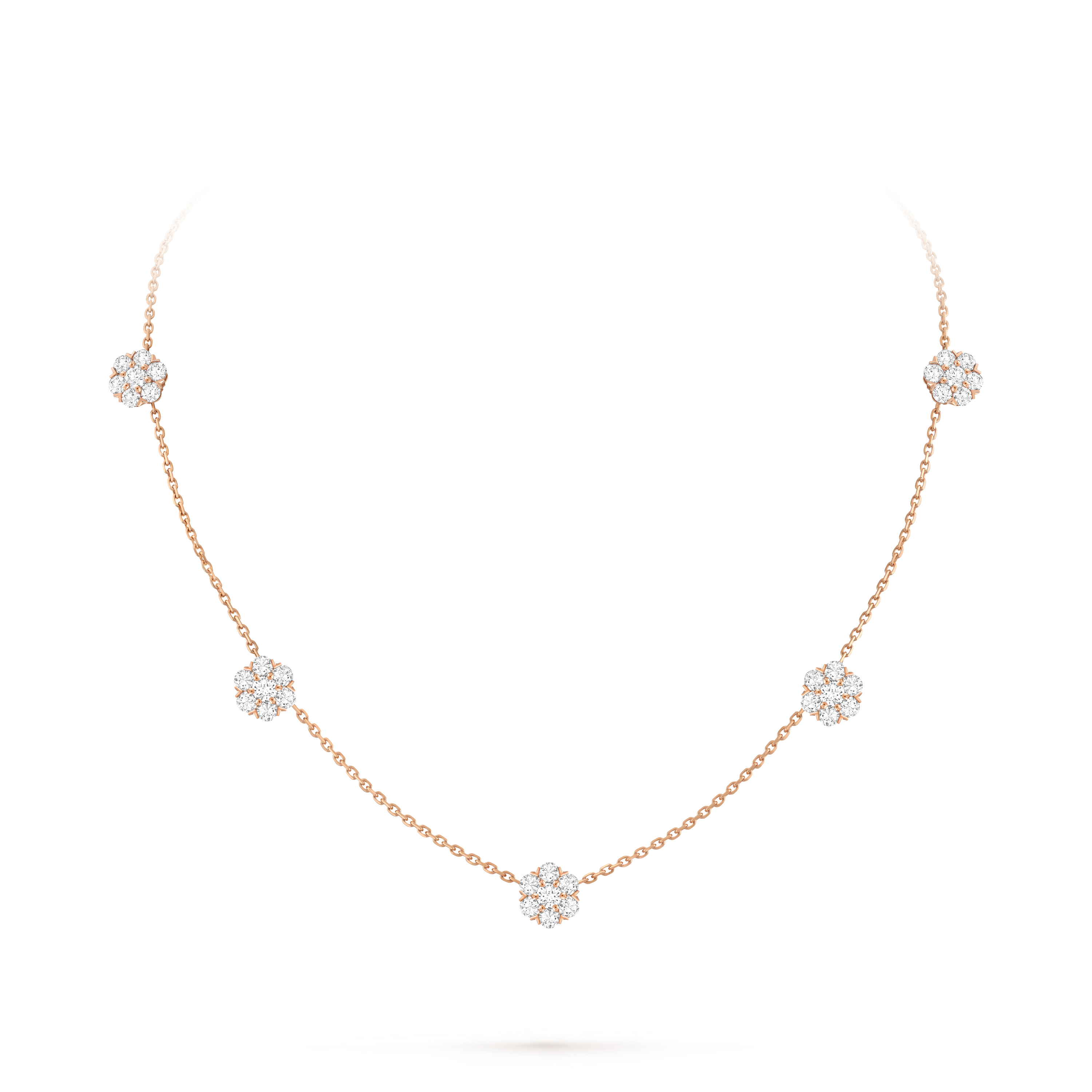 Van cleef cheap flower necklace
