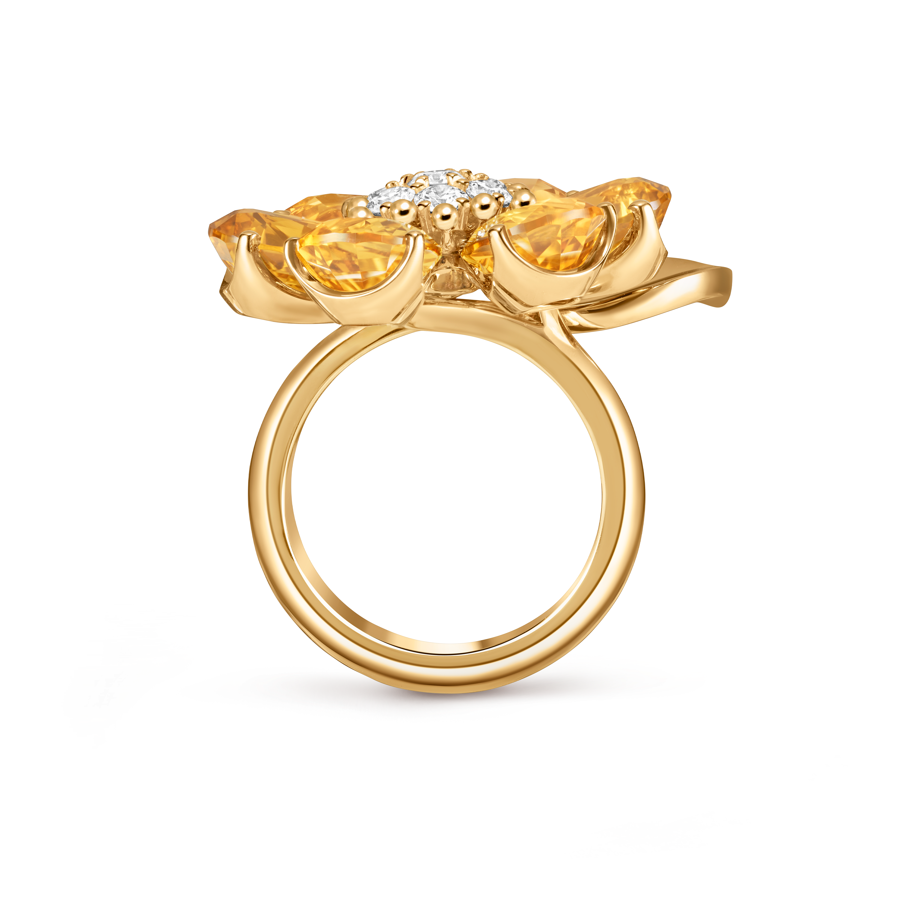 【Van Cleef&Arpels】ペルレ クルール リング Gold カーネリアン ペルレ クルール リング 18K ローズ ゴールド, カーネリアン