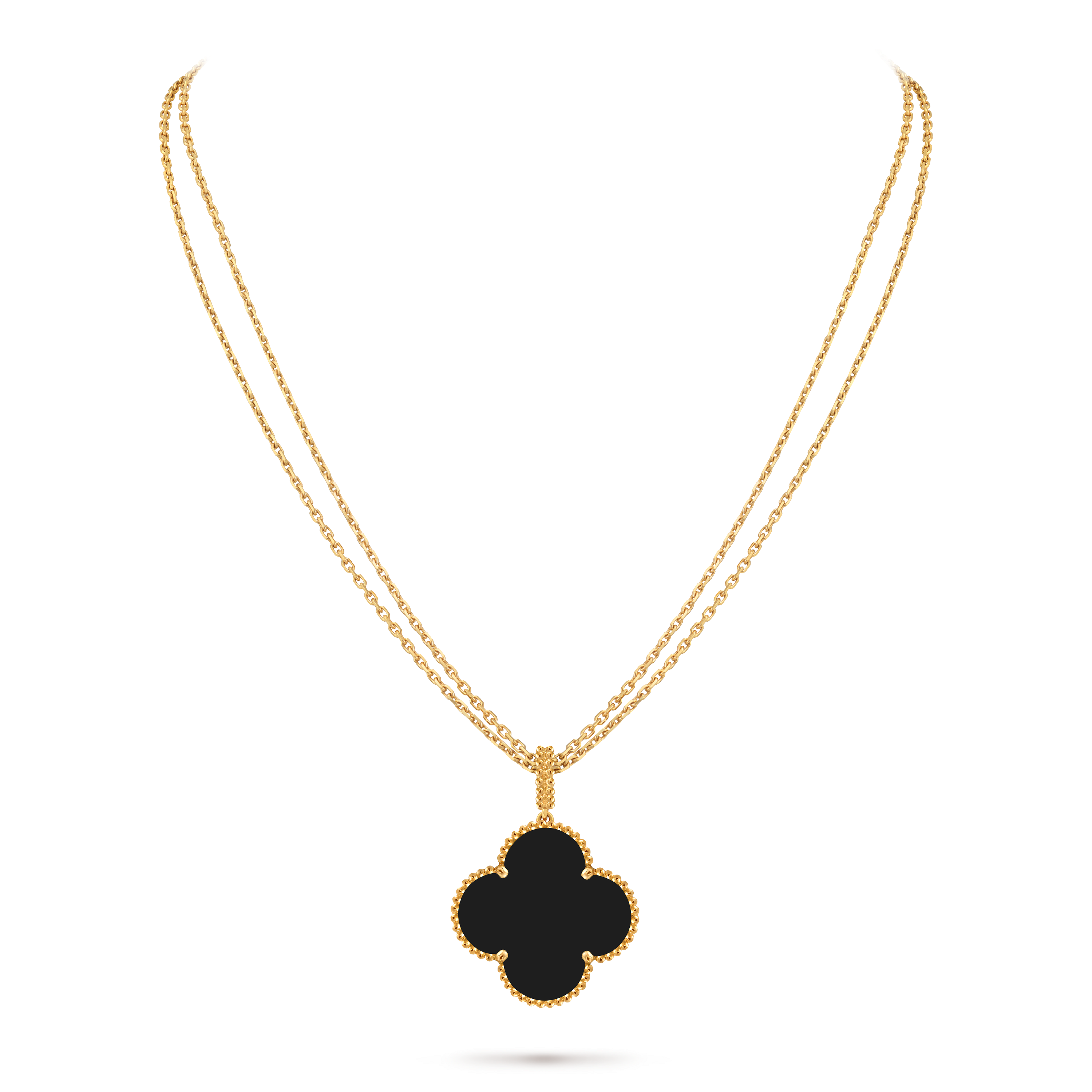 Van Cleef & Arpels ネックレス ゴールド マジック アルハンブラ ロングネックレス、1モチーフ 18K