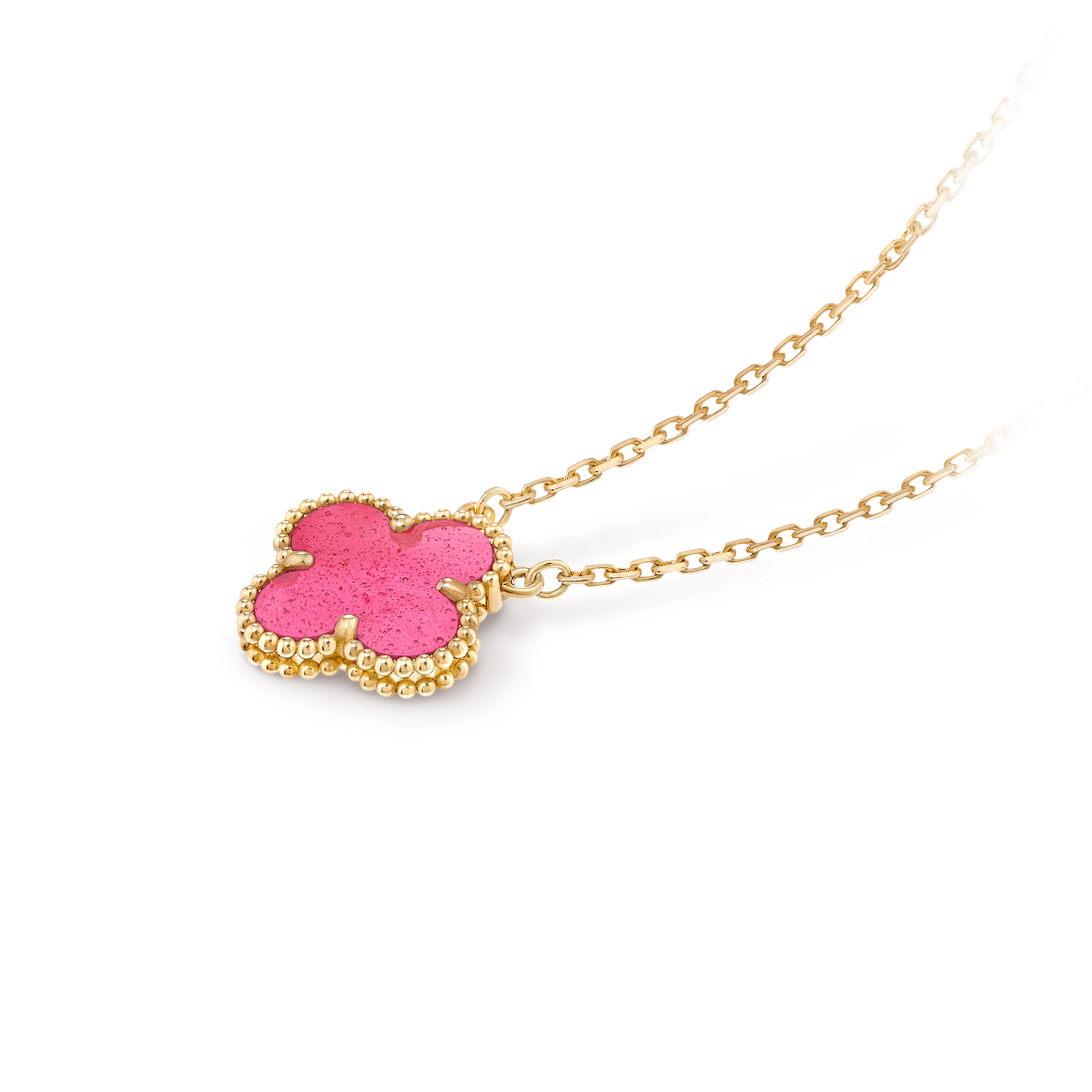 Vintage Alhambra pendant, 18K yellow gold, Back, Jewelry Pendent - Van Cleef & Arpels