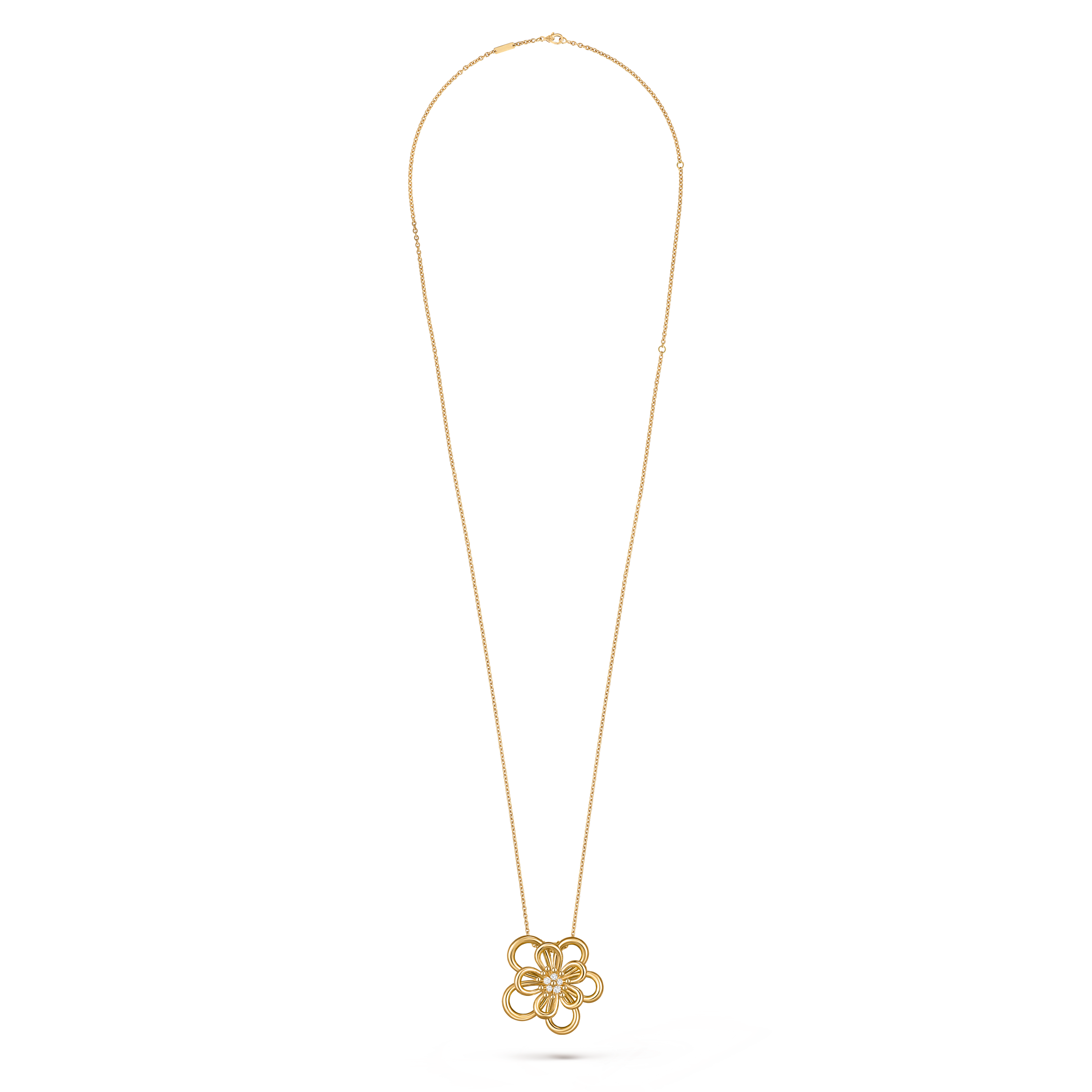 ⭐️非売品　極希少品　極美品⭐️Van Cleef & Arpels FLORAE Gold and diamond necklace, 'Zip' | 梵克雅寶'Zip' 黃金及鑽石