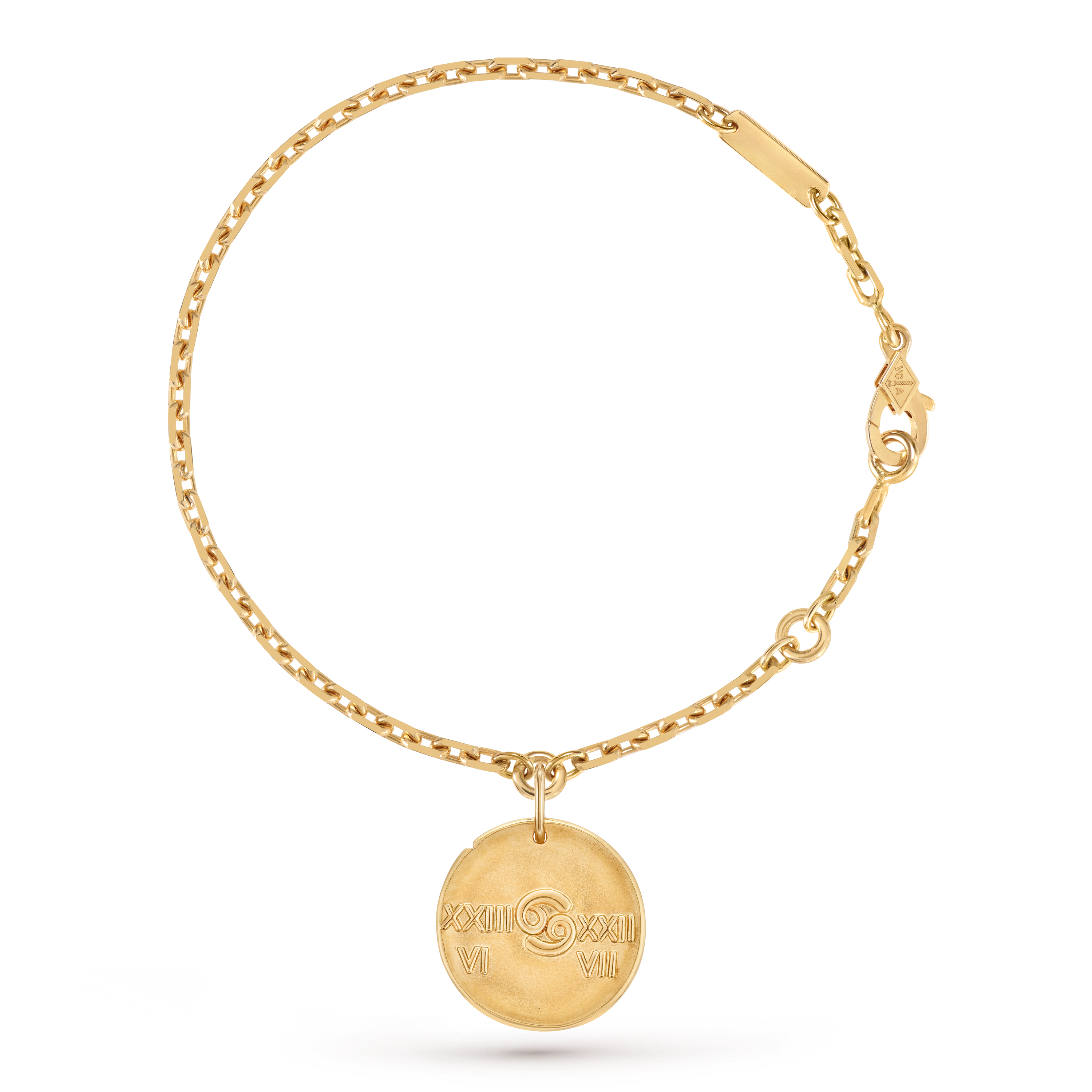 Zodiaque bracelet Cancri (Cancer), 18K yellow gold, Front, Jewelry Bracelet - Van Cleef & Arpels