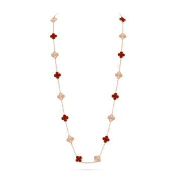 ヴ​ァ​ンク​リー‌フ&‌アー‌ペ﻿‌ル ドゥ パピヨン ペンダント ネックレス Two Butterfly pendant 18K yellow gold, Diamond - Van Cleef