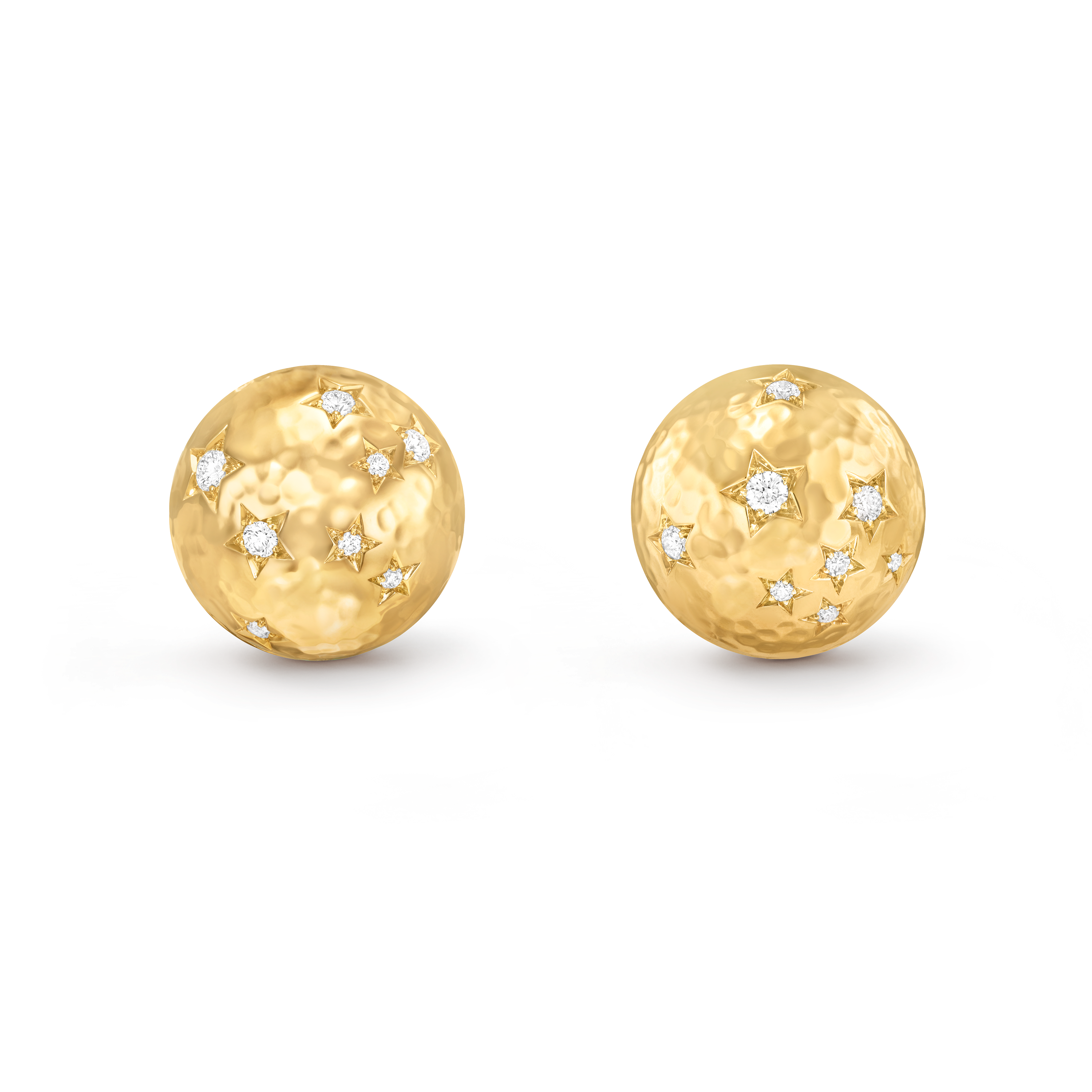 スー レ ゼトワール ピアス, 18K イエローゴールド, ダイヤモンド:  16 石,  0.45 カラット, Front, Jewelry Earrings - ヴァン クリーフ&アーペル - Van Cleef & Arpels