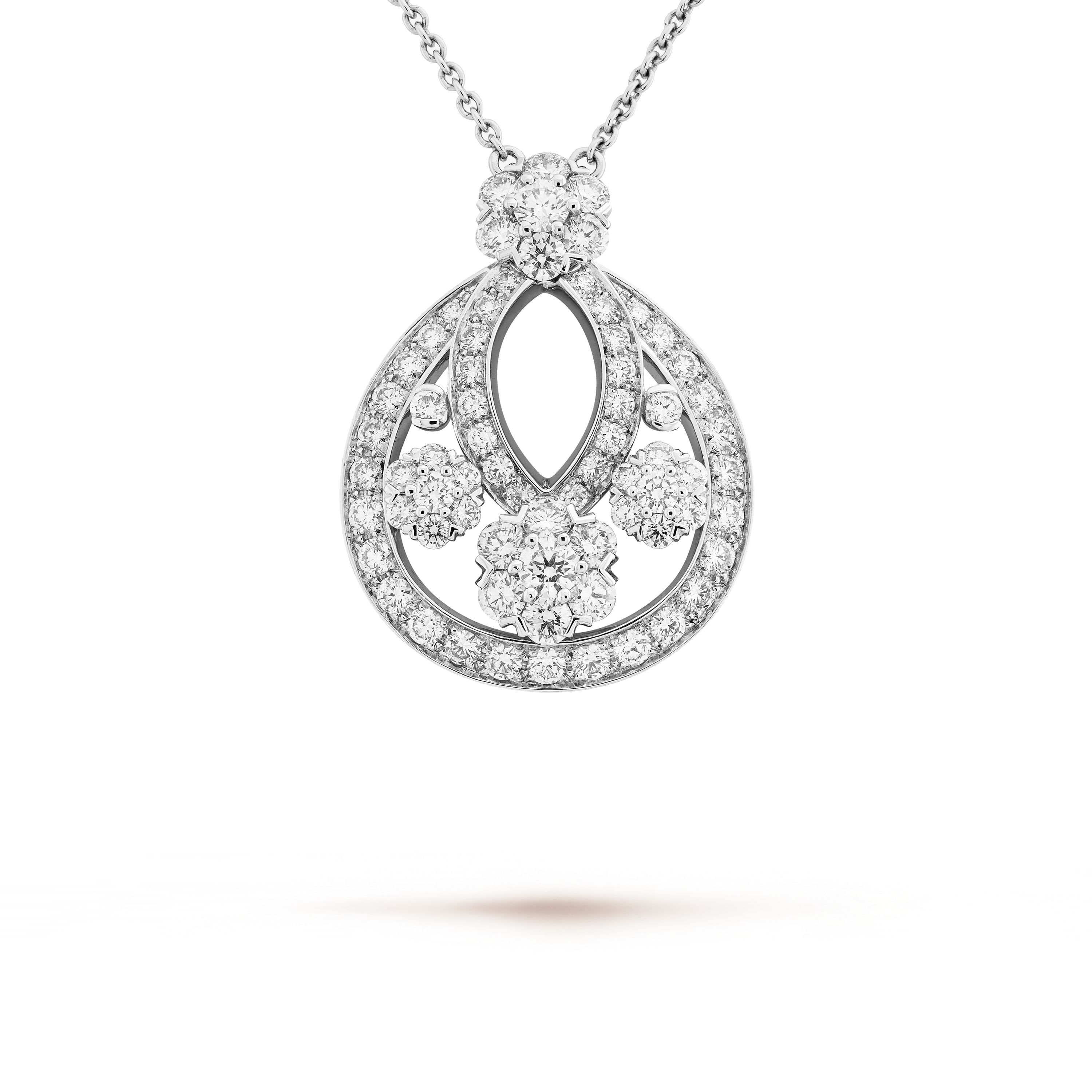 18K white gold