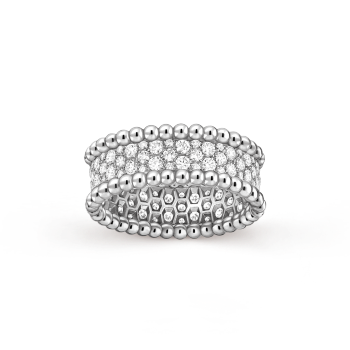 VCARPJMH00 - Perlée diamonds ring, 3 rows