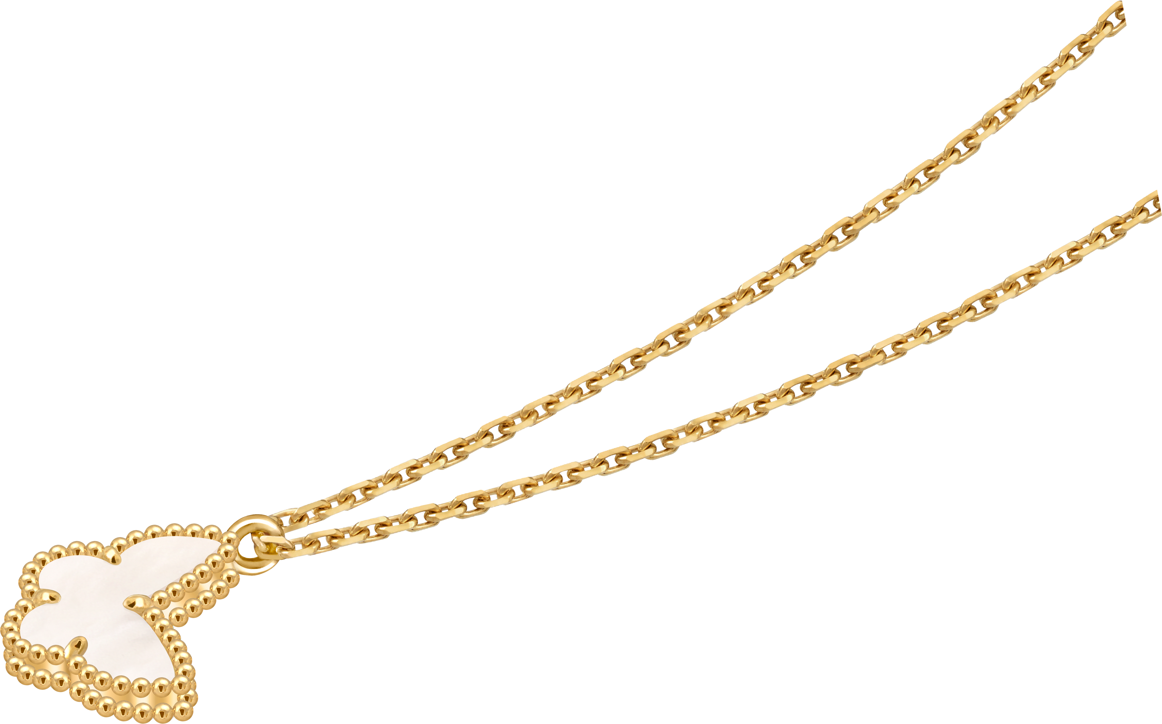 スウィート パピヨン ペンダント 18K イエローゴールド, マザー オブ