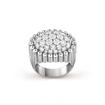 VCARP6AQ00 - Perlée diamonds pavé ring