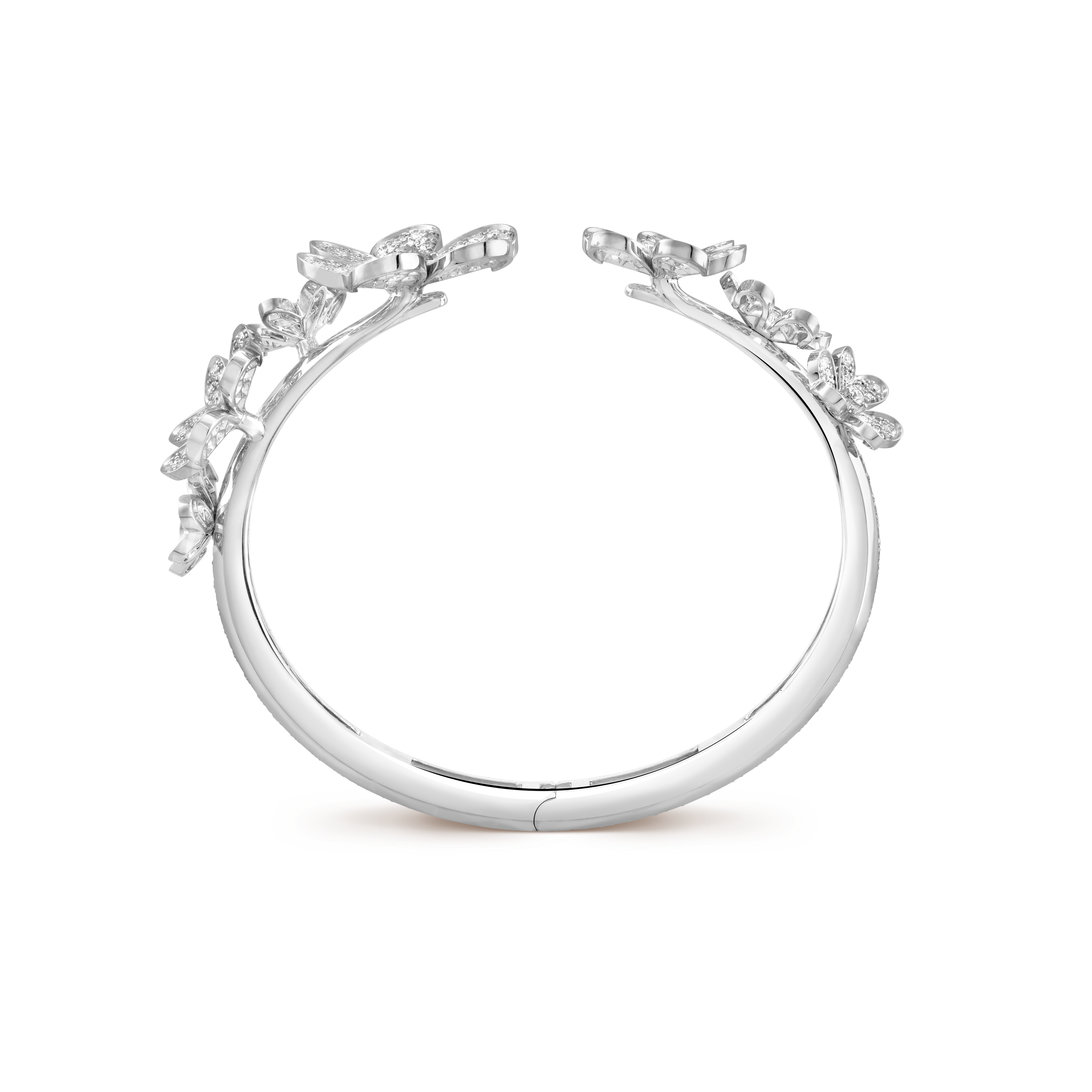 フリヴォル ブレスレット、7フラワー、スモールモデル 18K ホワイト