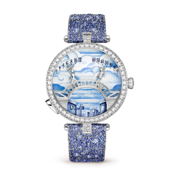 VCARPES500 - Lady Arpels Pont des Amoureux Matinée watch
