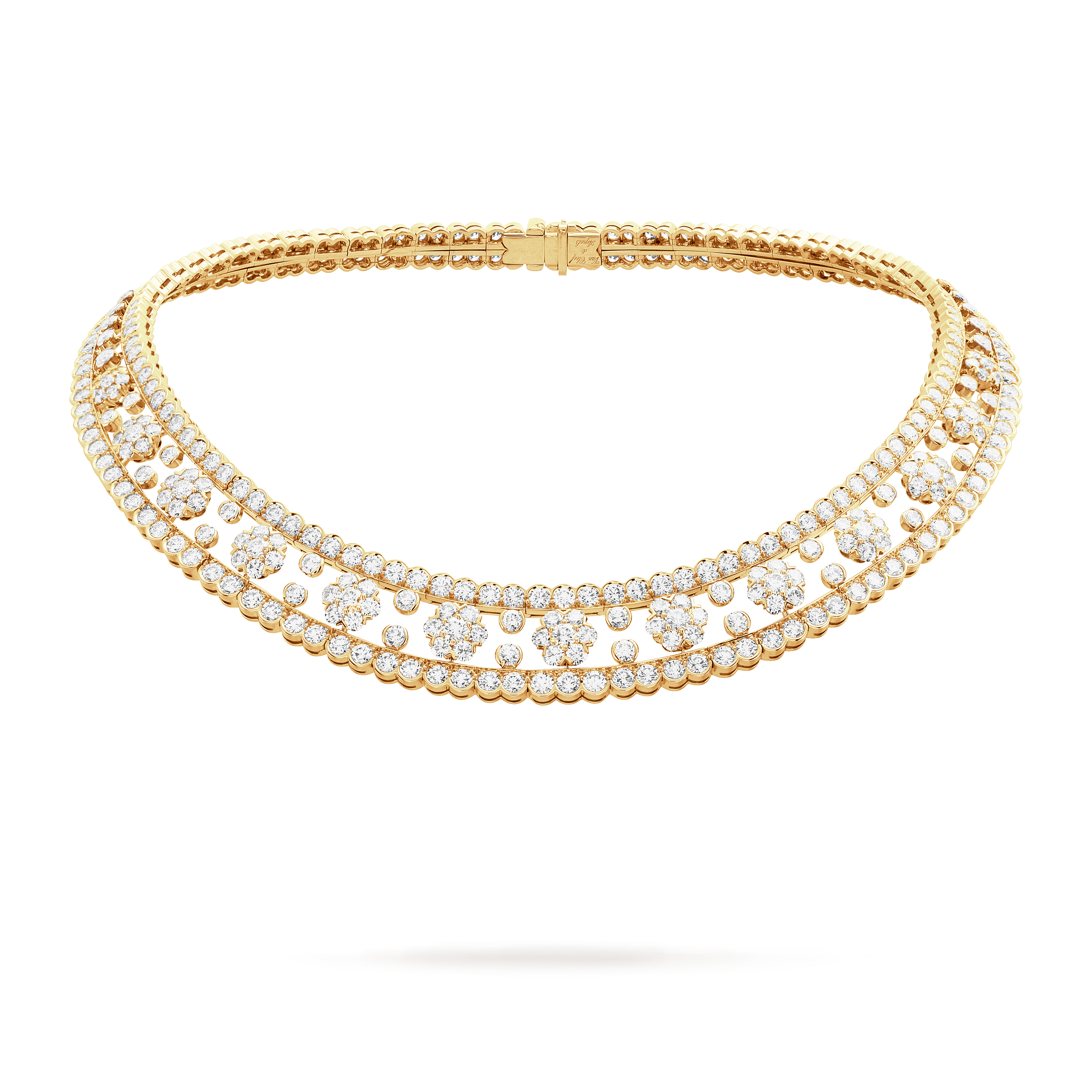 Collana Snowflake, Oro giallo 750/1000, Diamante:  367 pietre,  30.99 carati, Detail, High Jewelry Necklace - Van Cleef & Arpels