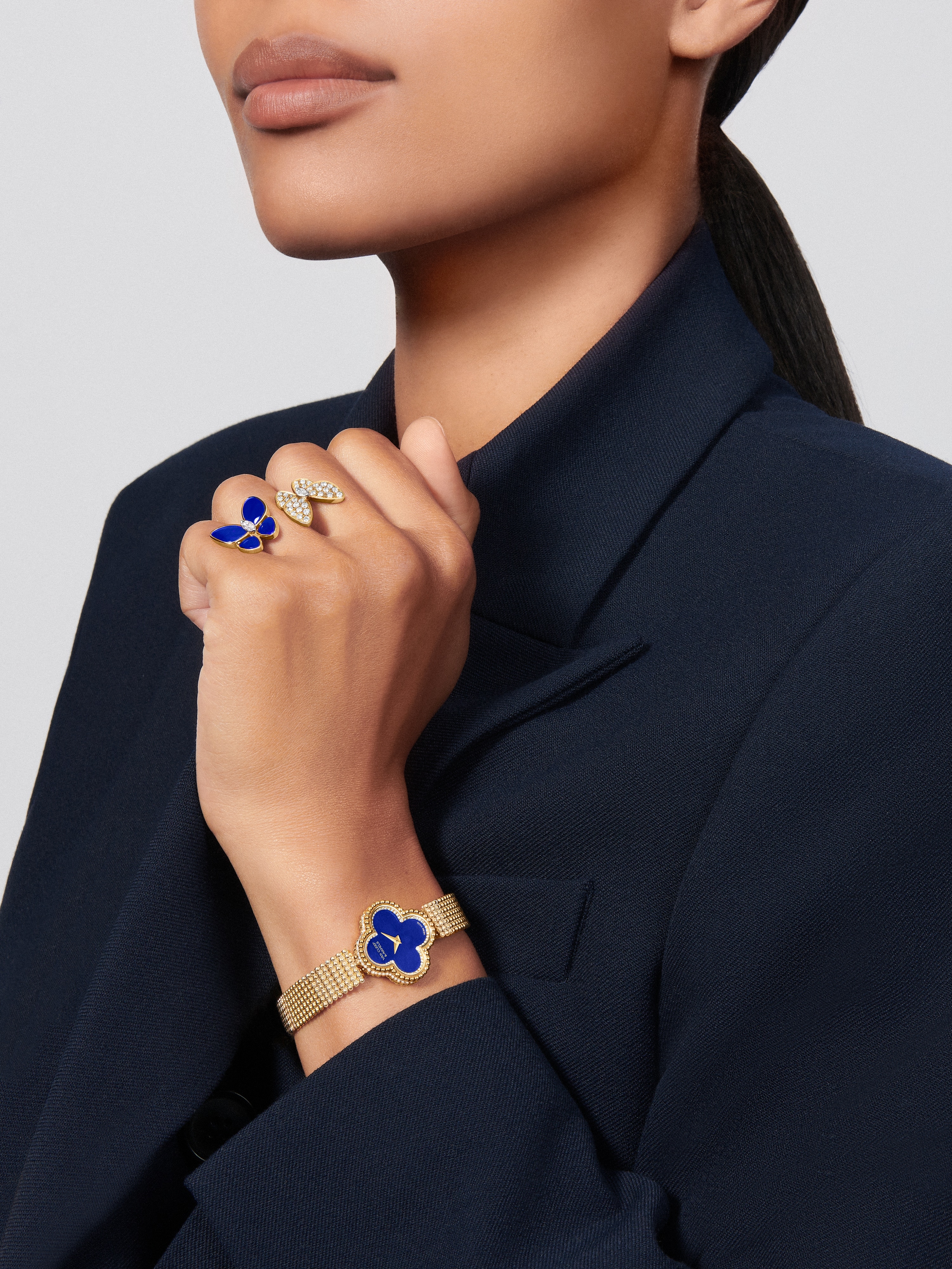 ドゥ パピヨン アントレ レ ドア リング 18K イエローゴールド
