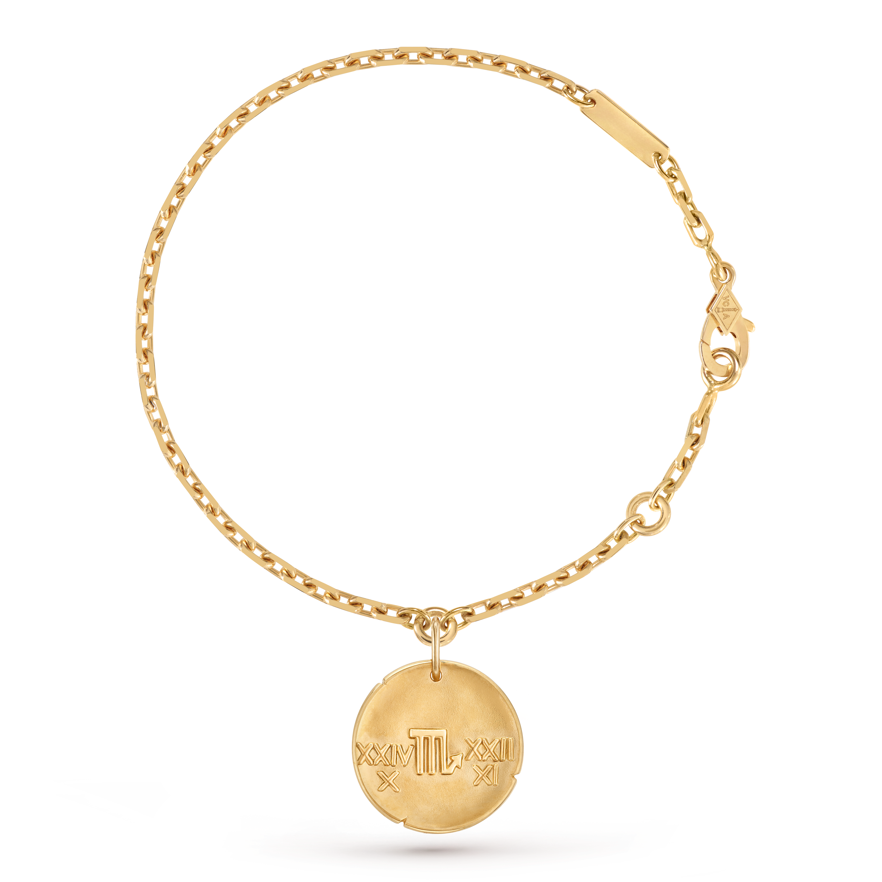 Zodiaque bracelet Scorpii (Scorpio), 18K yellow gold, Front, Jewelry Bracelet - Van Cleef & Arpels