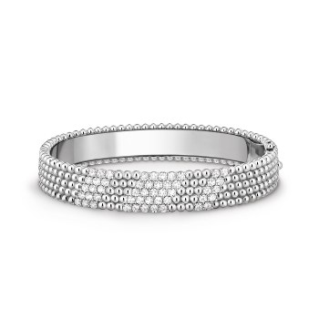 VCARPFYG00 - Perlée diamonds bracelet, 5 rows, medium model