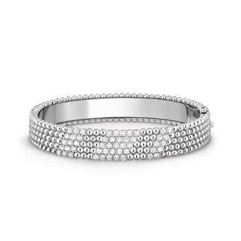 Perlée diamonds bracelet, 5 rows, Diamond:50 stones, 2.11 carats, THREE_FOURTH, Jewelry Bracelet