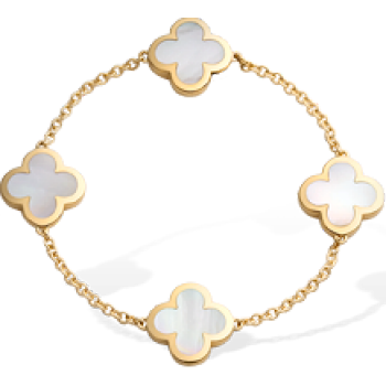 VCARA36300 - Pure Alhambra bracelet, 4 motifs