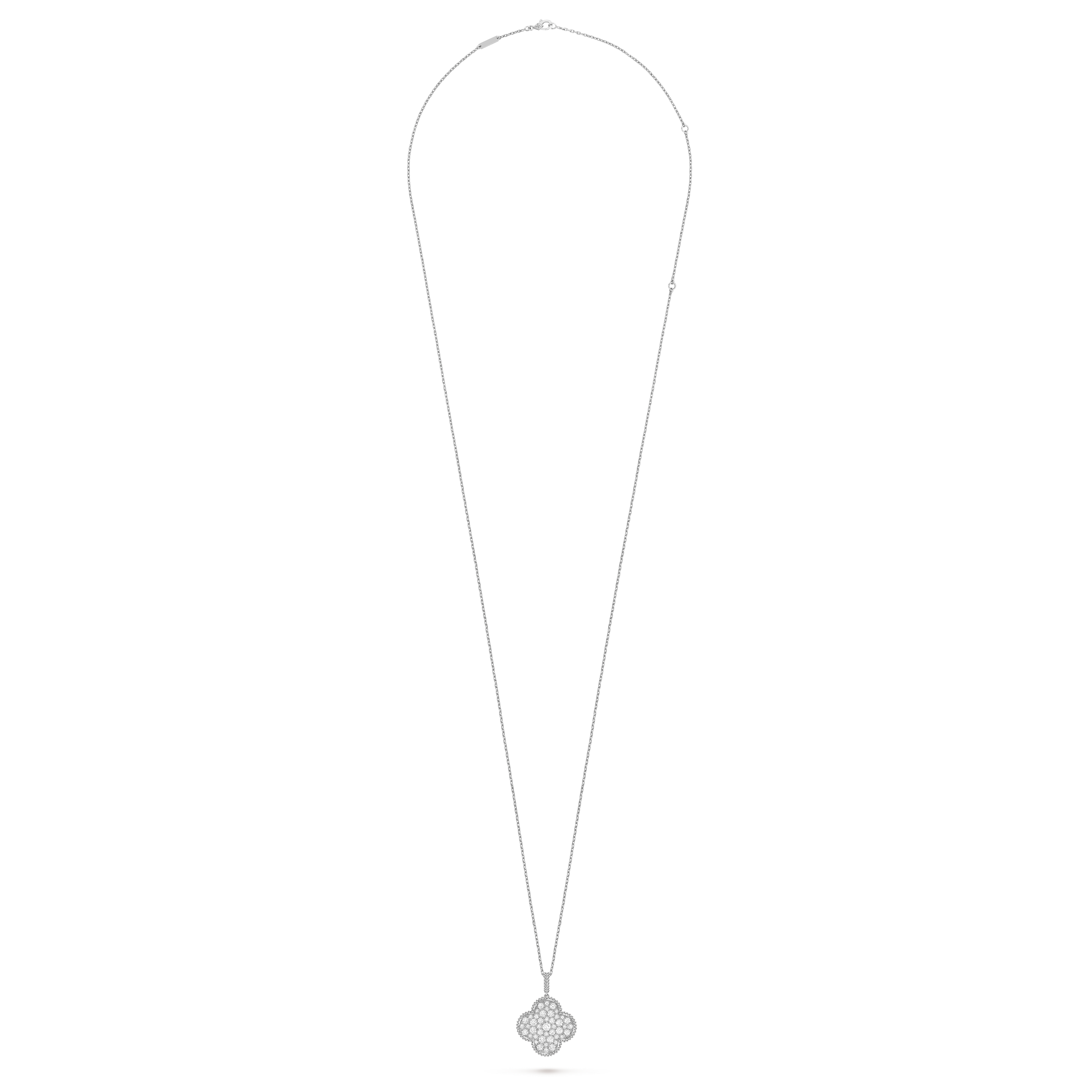 マジック アルハンブラ ロングネックレス、1モチーフ 18K