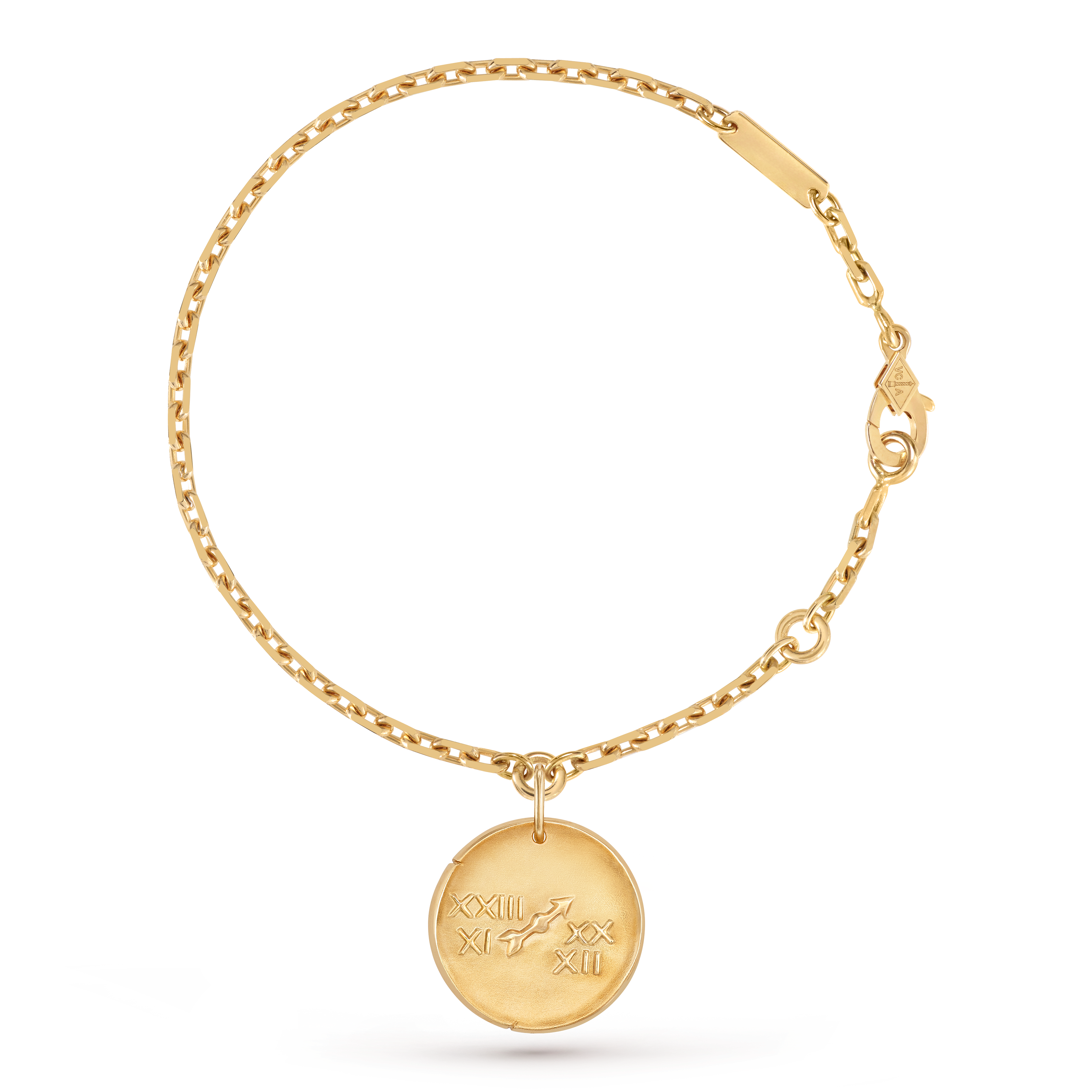 Zodiaque bracelet Sagittarii (Sagittarius), 18K yellow gold, Front, Jewelry Bracelet - Van Cleef & Arpels