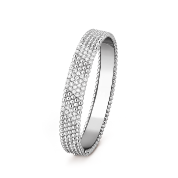 Perlée diamonds bracelet, 5 rows, Diamond:50 stones, 2.11 carats, THREE_FOURTH, Jewelry Bracelet