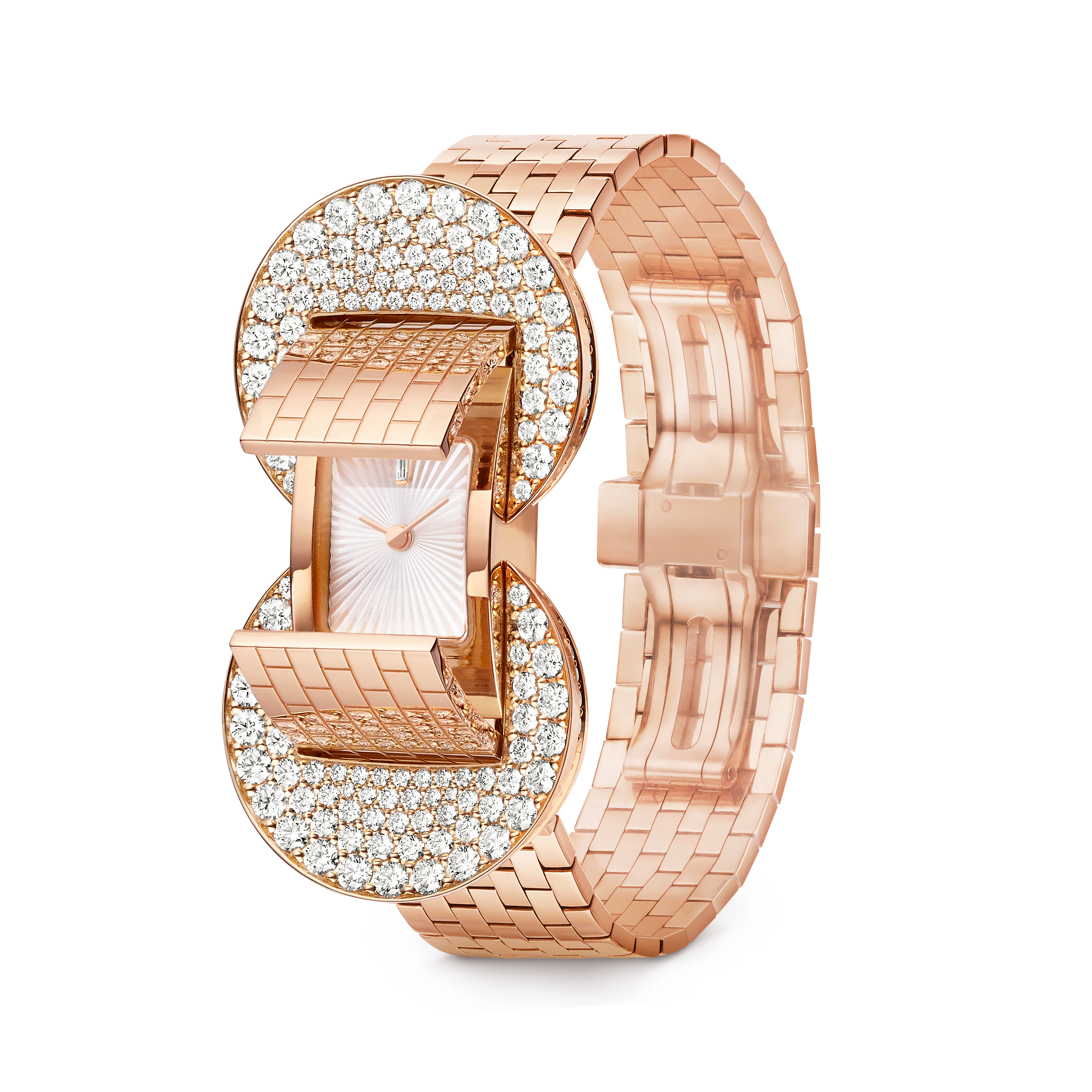ルド シークレットウォッチ 18K ローズ ゴールド, ダイヤモンド, マザー オブ パール - ヴァン クリーフ&アーペル - Van Cleef  & Arpels