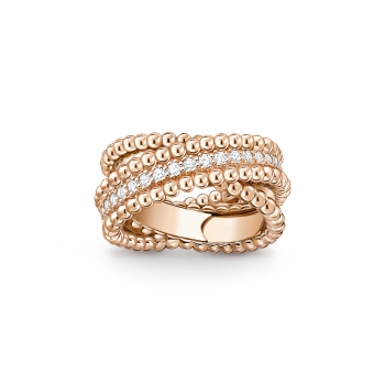 VCARP9XP00 - Perlée diamonds duo ring