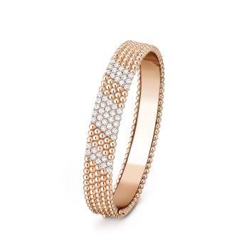 Perlée diamonds bracelet, 5 rows, Diamond:50 stones, 2.01 carats, THREE_FOURTH, Jewelry Bracelet