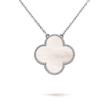 White gold necklace Van Cleef & Arpels Pink in White gold - 25573908