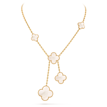 Vintage Alhambra pendant 18K yellow gold, Mother-of-pearl
