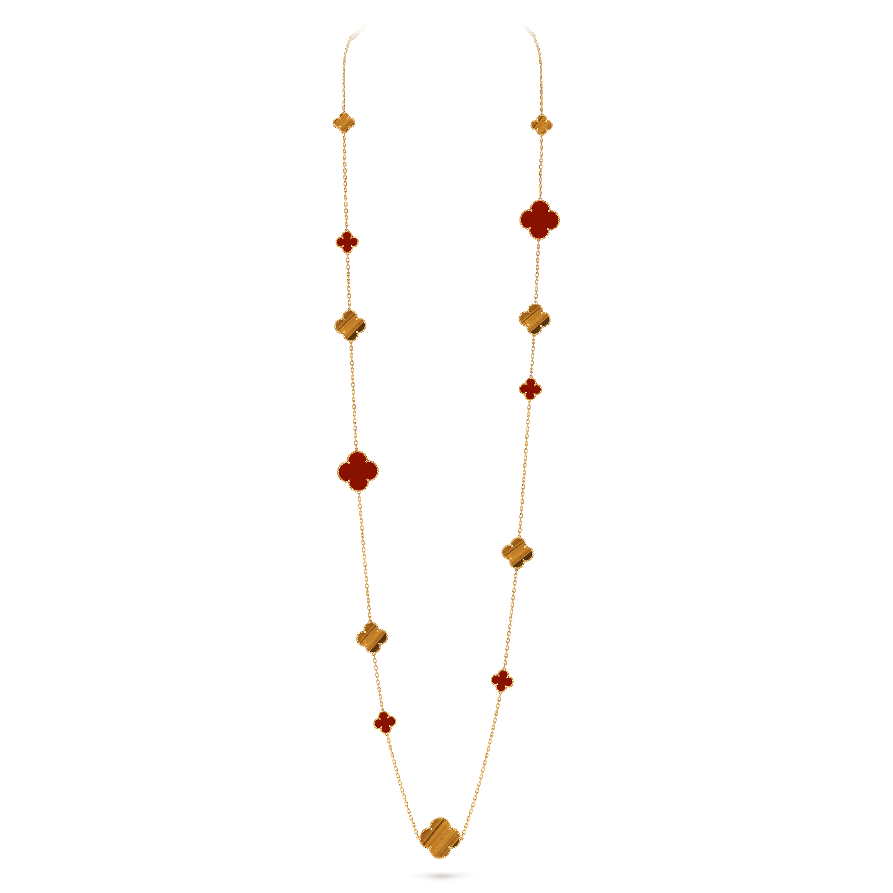 ロングネックレス マジック アルハンブラ マジック アルハンブラ ロングネックレス、1 モチーフ 18K