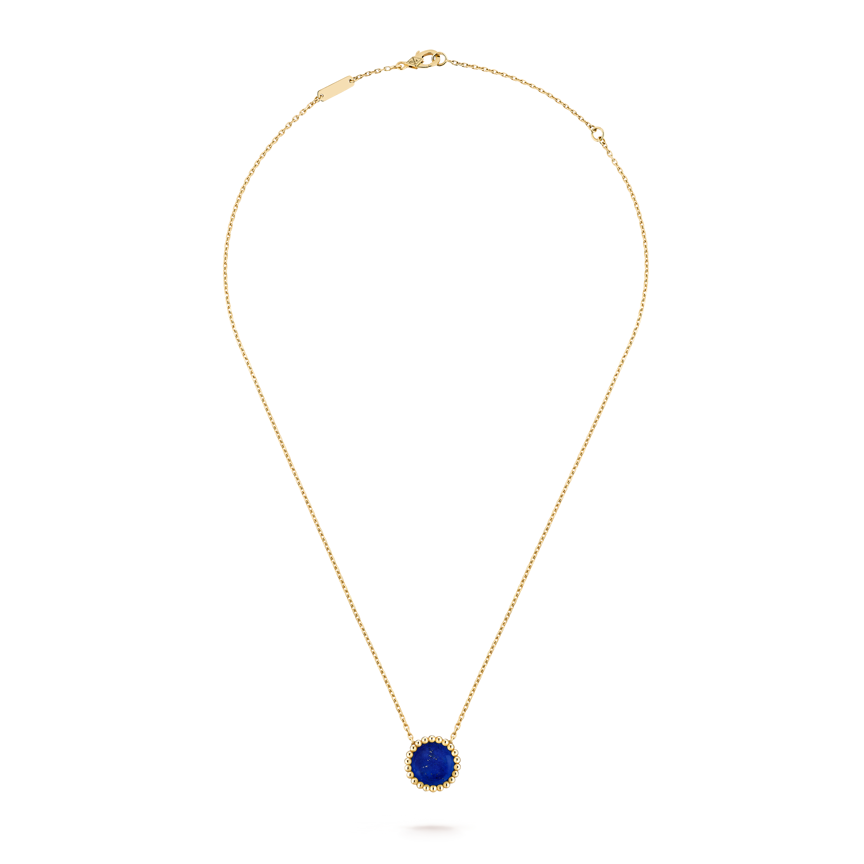 Perlée couleurs pendant, 18K yellow gold, Lapis Lazuli:  1 stone, Front, Jewelry Pendent - Van Cleef & Arpels