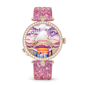 VCARPES600 - Lady Arpels Pont des Amoureux Soirée watch