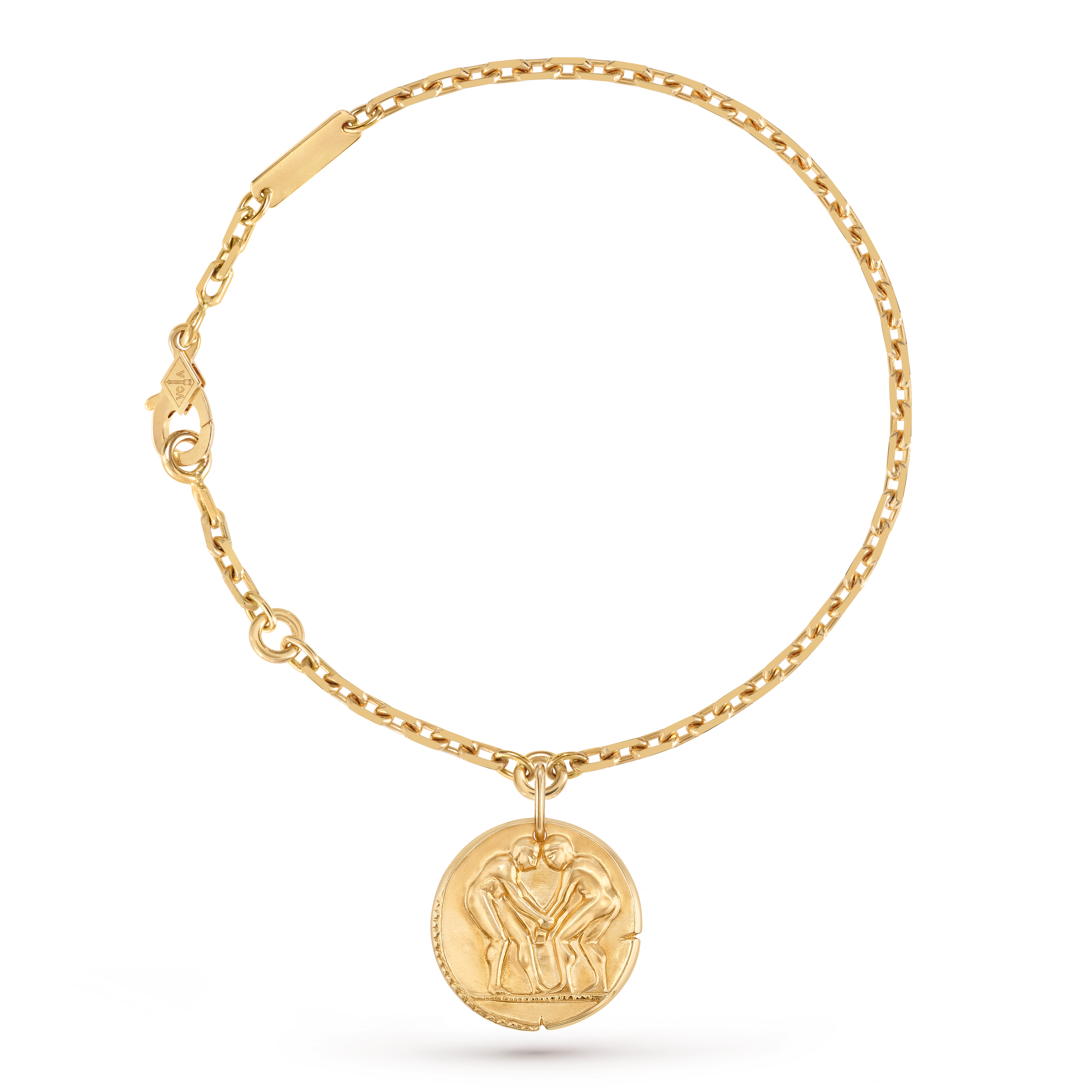 Zodiaque bracelet Geminorum (Gemini), 18K yellow gold, Three Fourth, Jewelry Bracelet - Van Cleef & Arpels