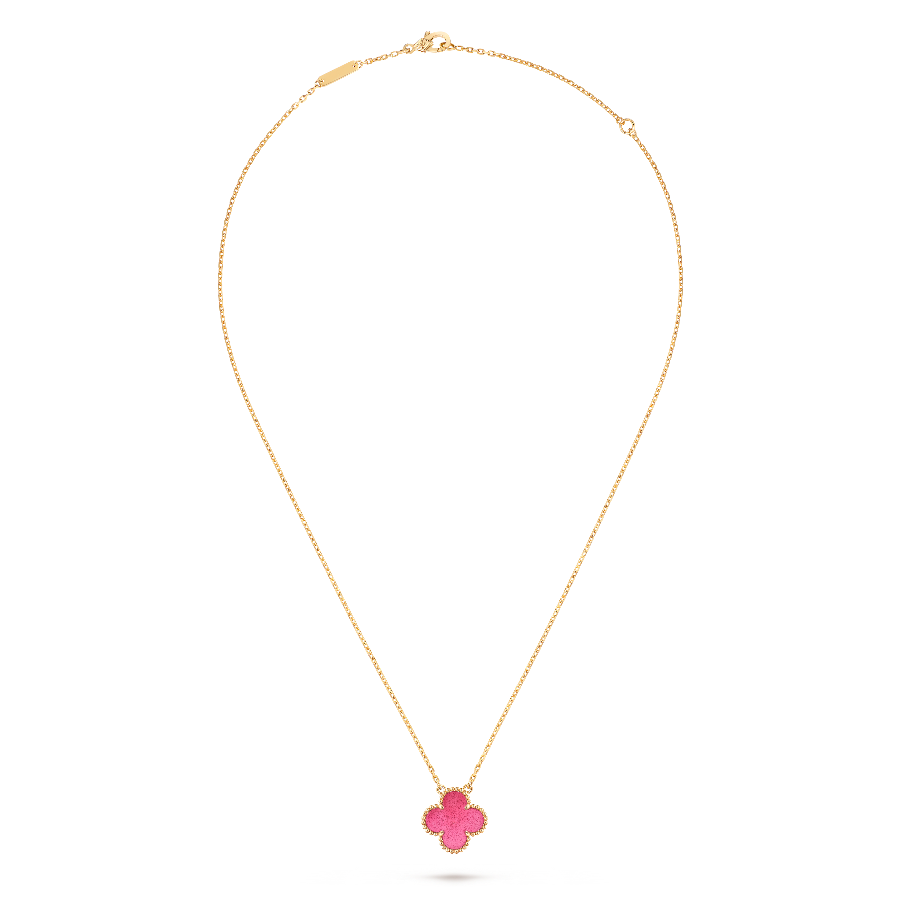 Vintage Alhambra pendant, 18K yellow gold, Front, Jewelry Pendent - Van Cleef & Arpels