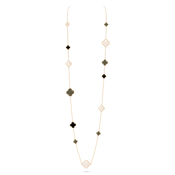 ⭐️美品　ヴァンクリ　ネックレス ヴィンテージ アルハンブラ ネックレス、10モチーフ 18K