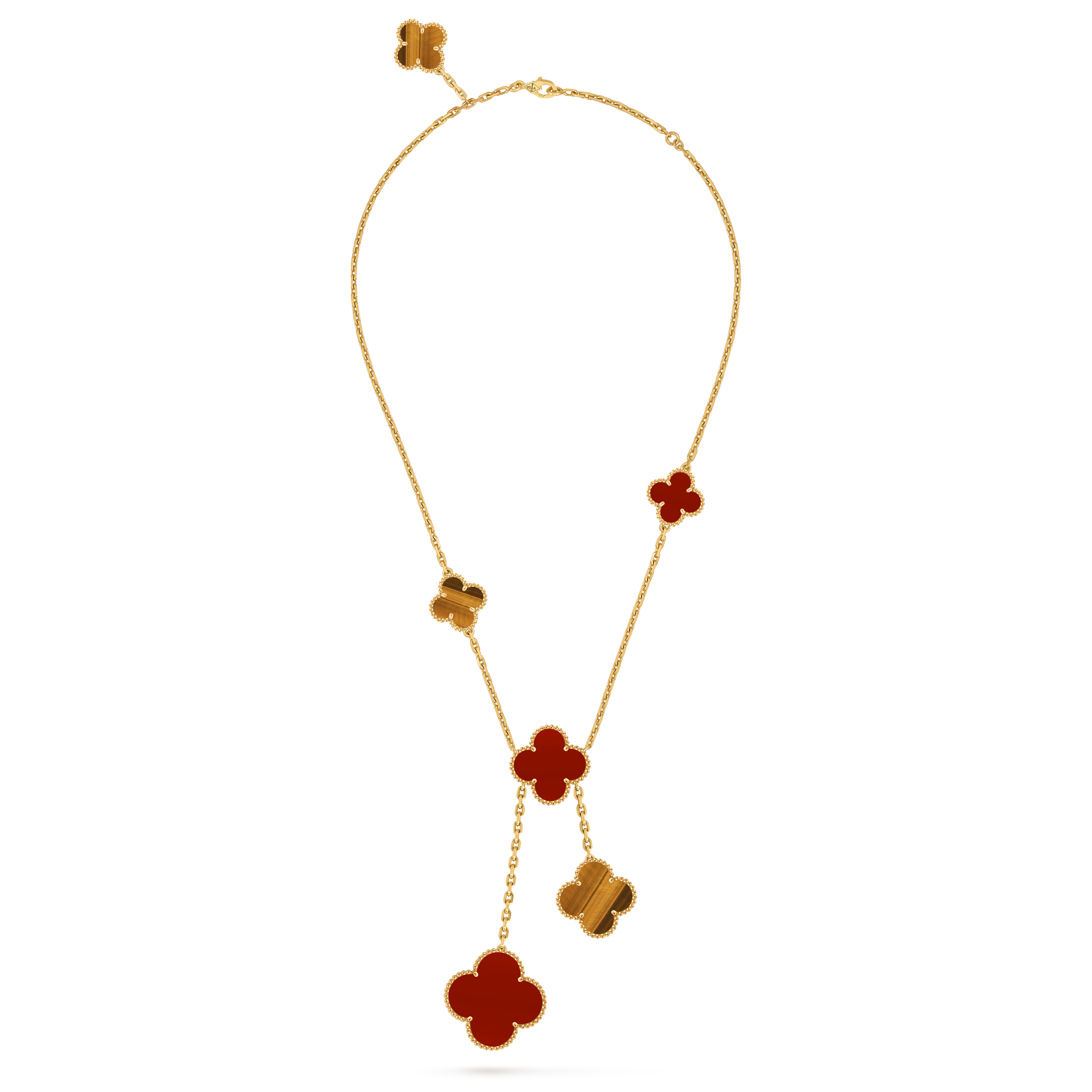 マジック アルハンブラ ネックレス、6モチーフ 18K イエロー