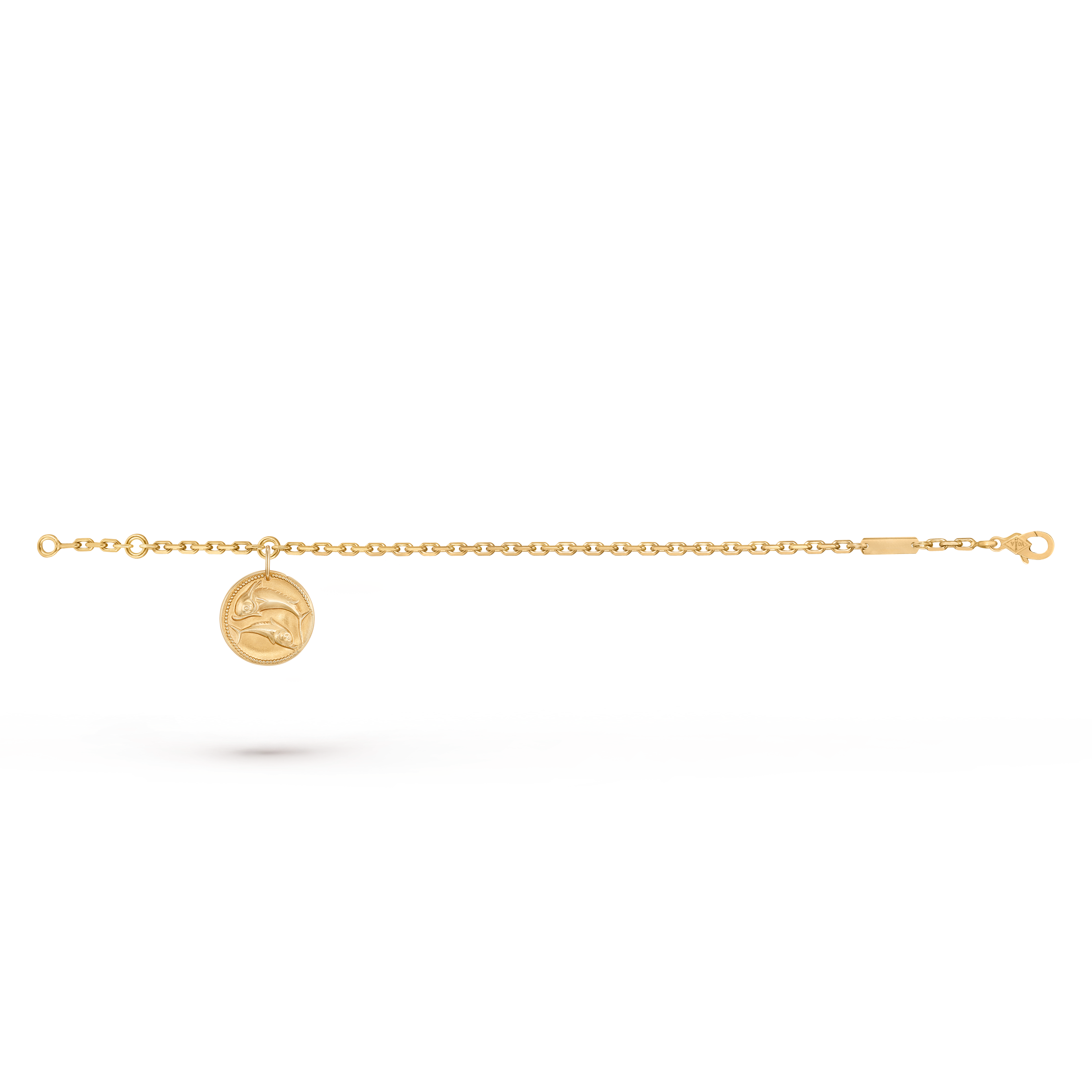 Armband Zodiaque Piscium (Fische), 18 Karat Gelbgold, Front Alternative, Jewelry Bracelet - Van Cleef & Arpels